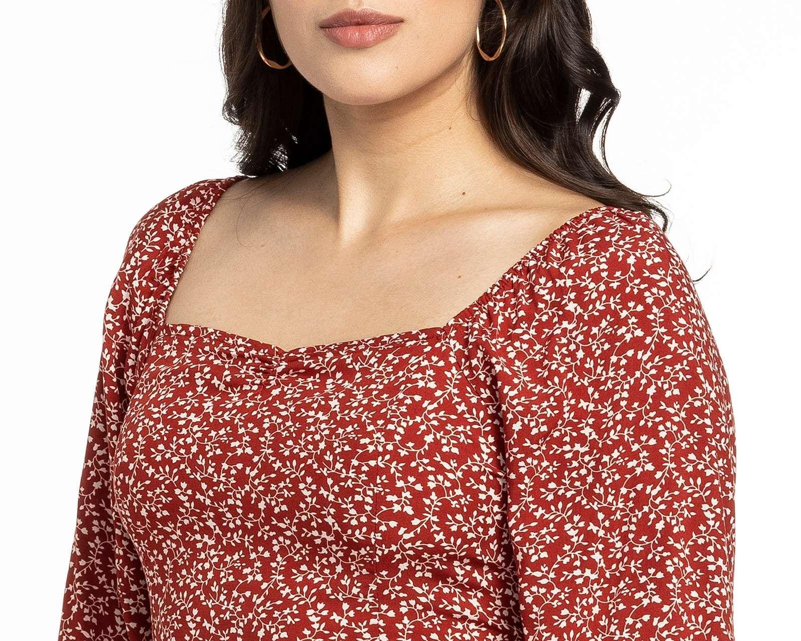 Foto 5 pulgar | Foto 4 | Blusa 18 Forever Manga Larga Estampado Floral