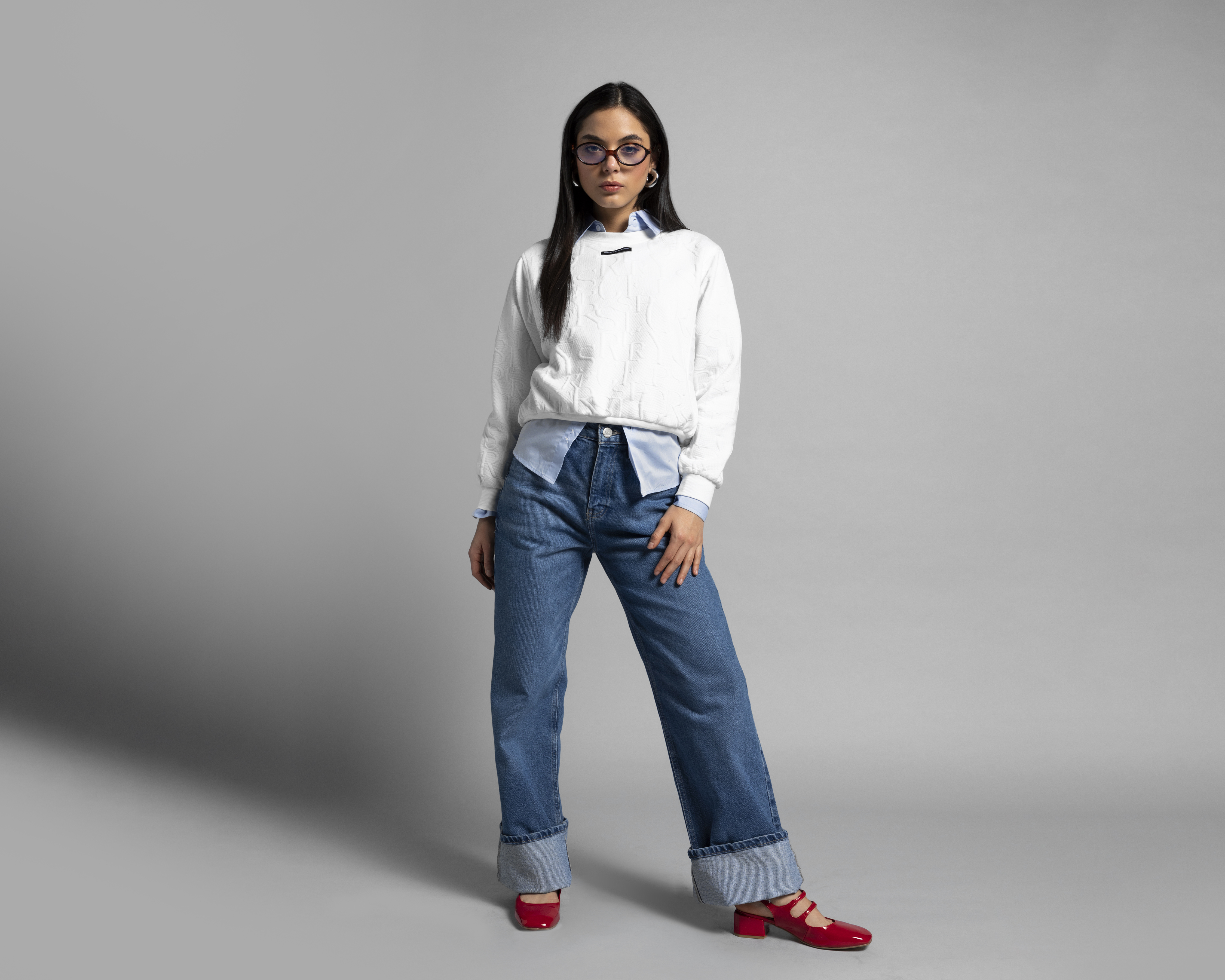 Foto 2 | Foto 2 | Sudadera Blanca Thinner para Mujer