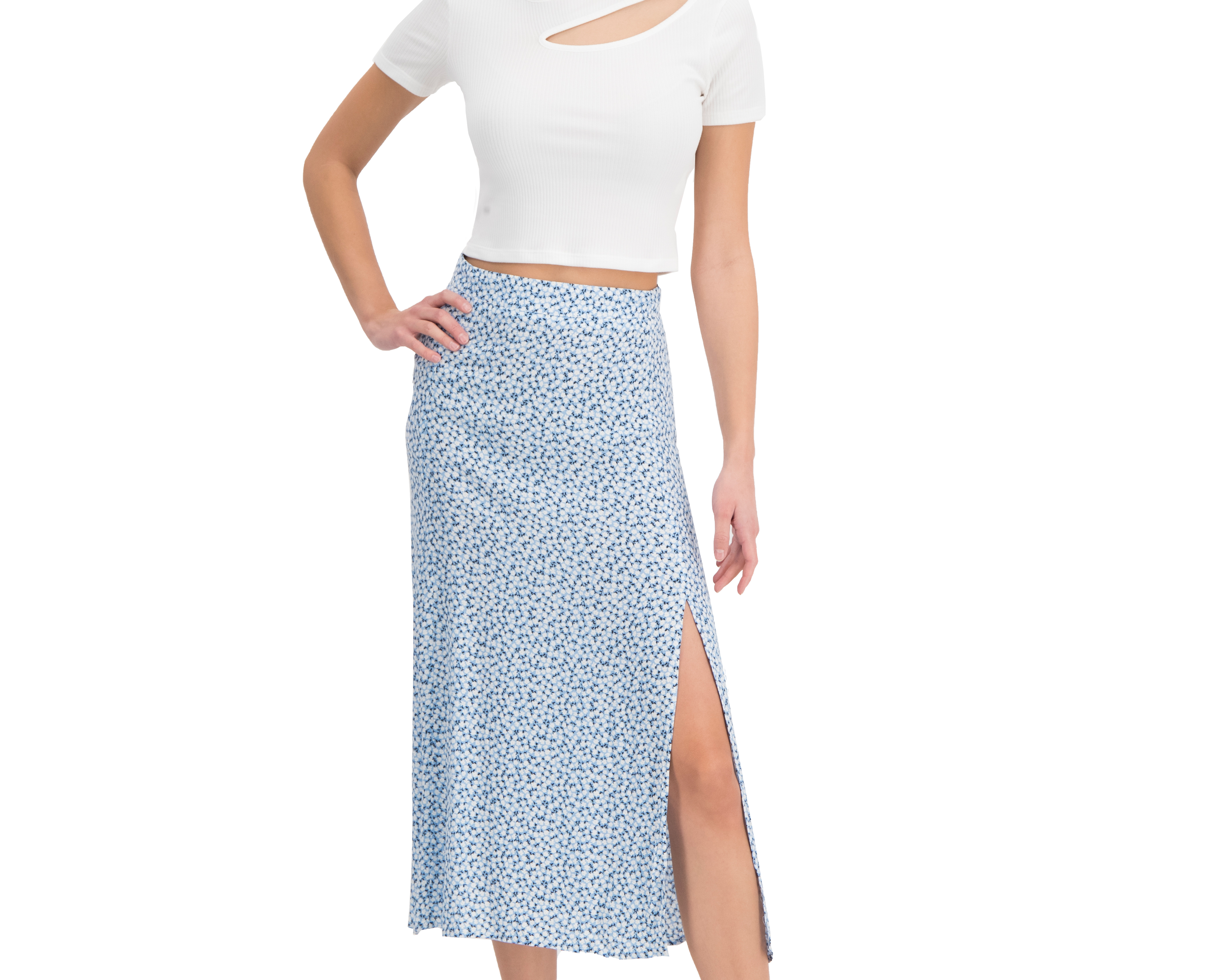 Falda Midi 18 Forever con Abertura