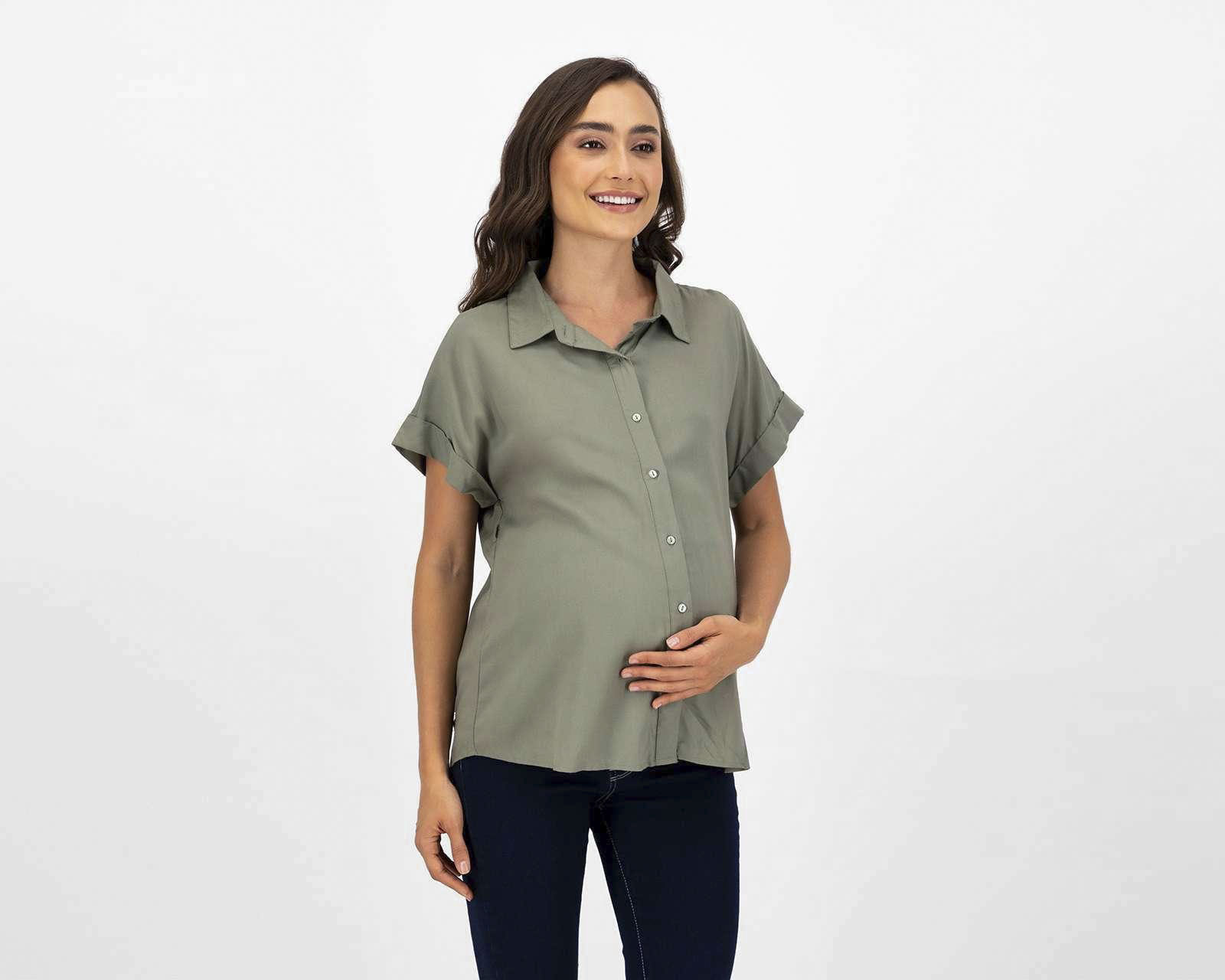 Blusa de Maternidad Mamá Bella Manga Corta