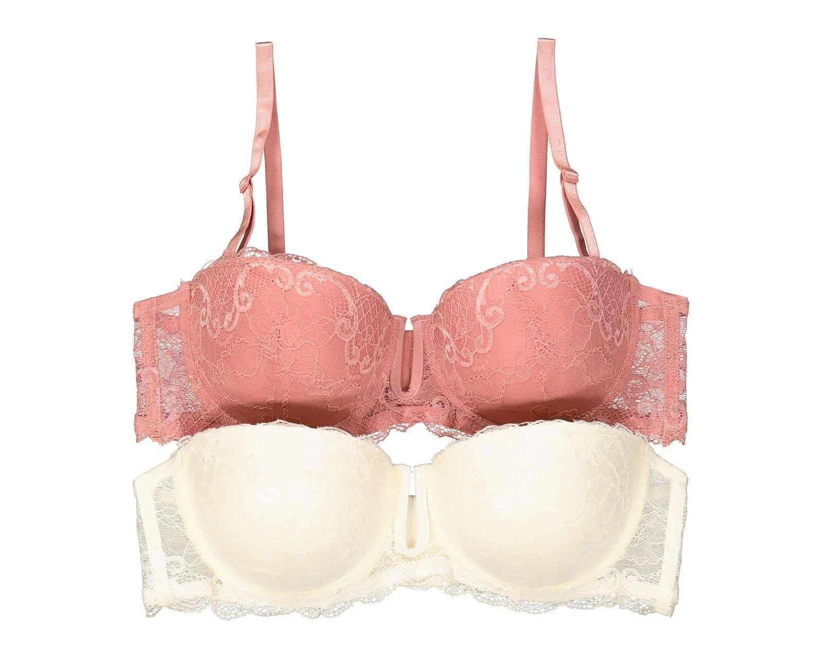 Brasier Strapless Beauty Secret Copa Completa para Mujer 2 Pack