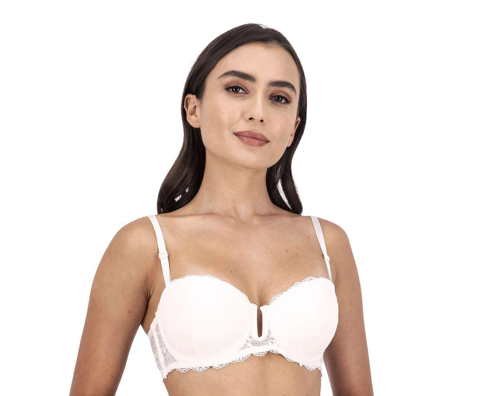 Foto 3 pulgar | Foto 2 | Brasier Strapless Beauty Secret Copa Completa para Mujer 2 Pack