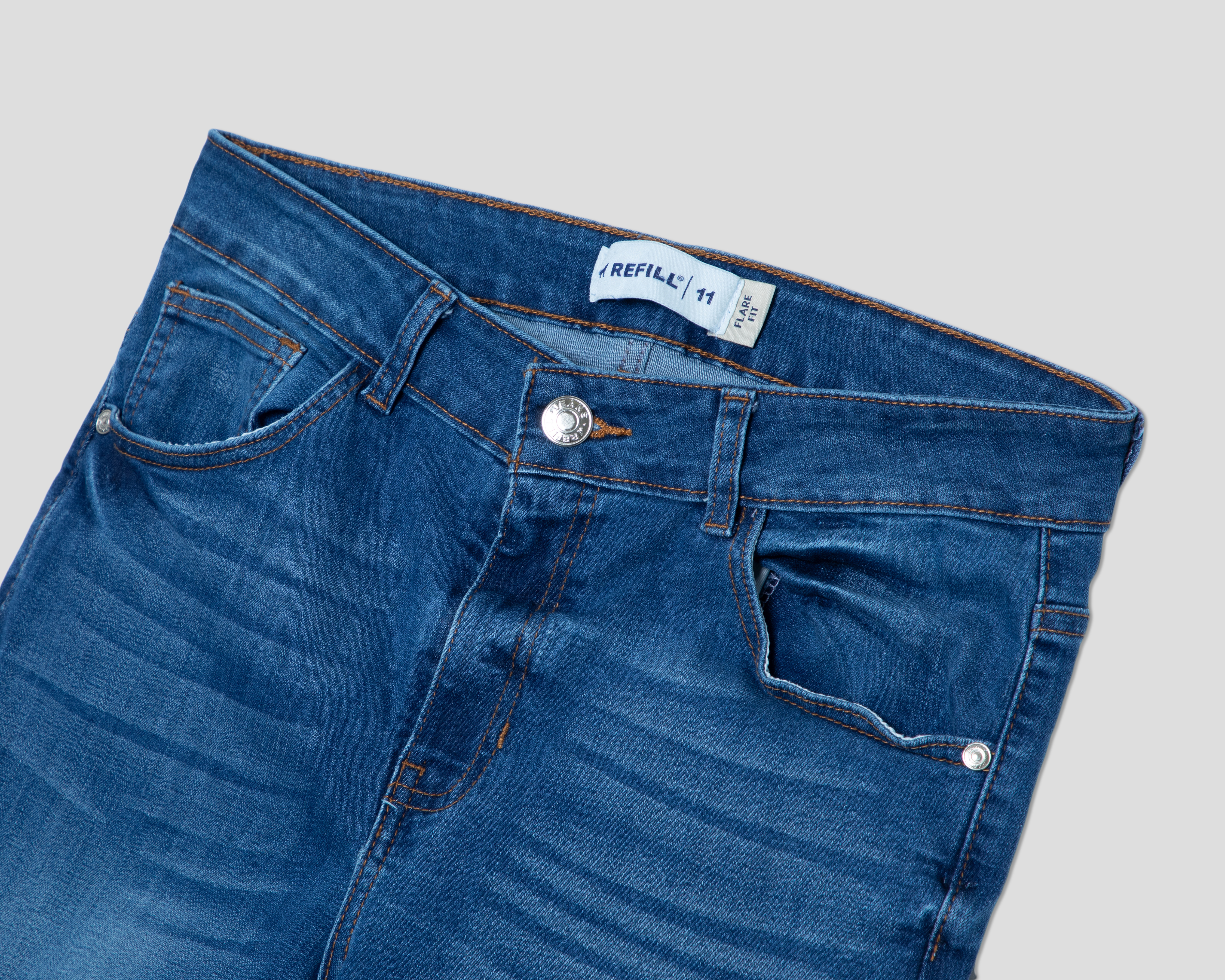 Foto 4 pulgar | Foto 3 | Jeans Wide Leg Refill para Mujer