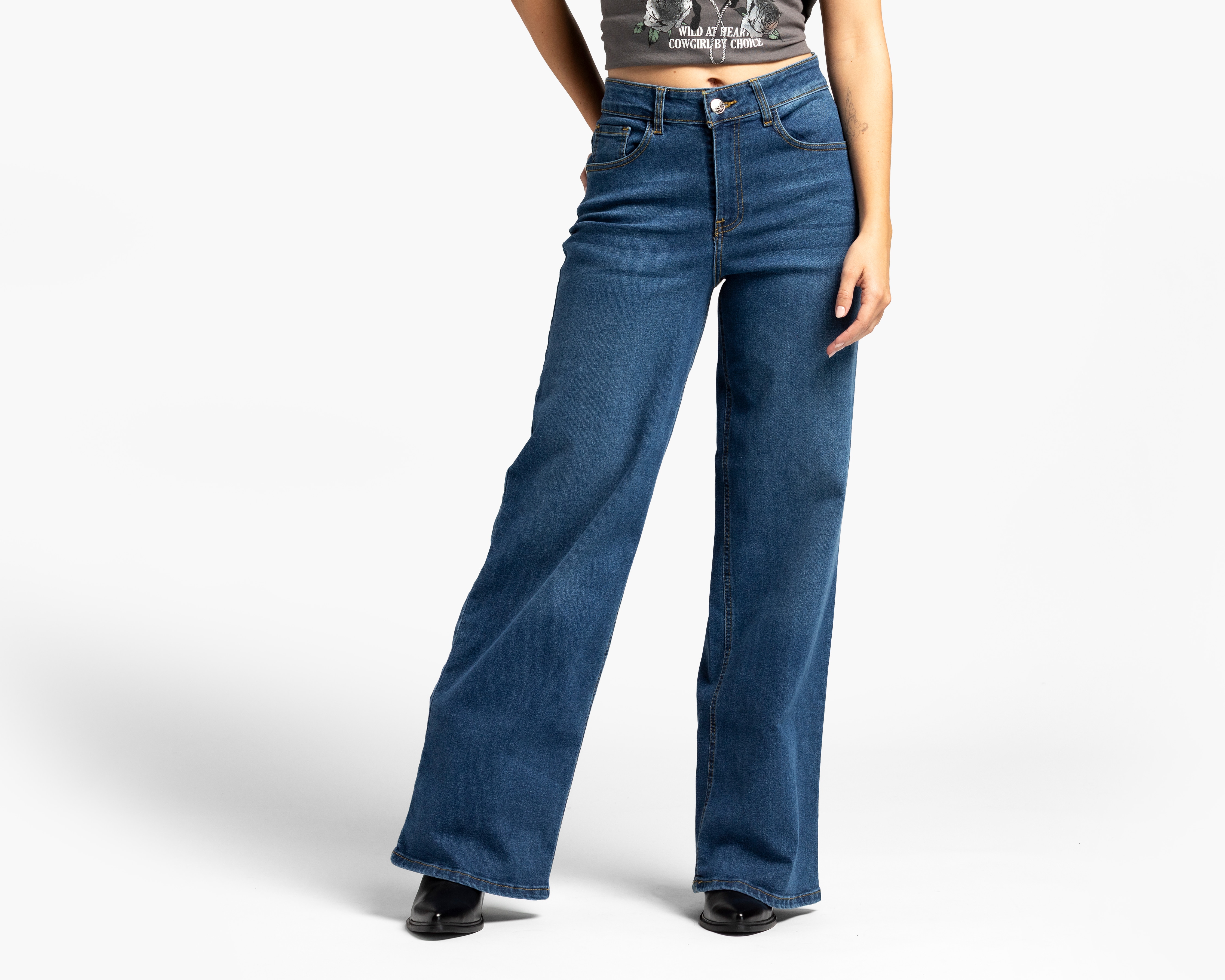 Jeans Wide Leg Refill para Mujer