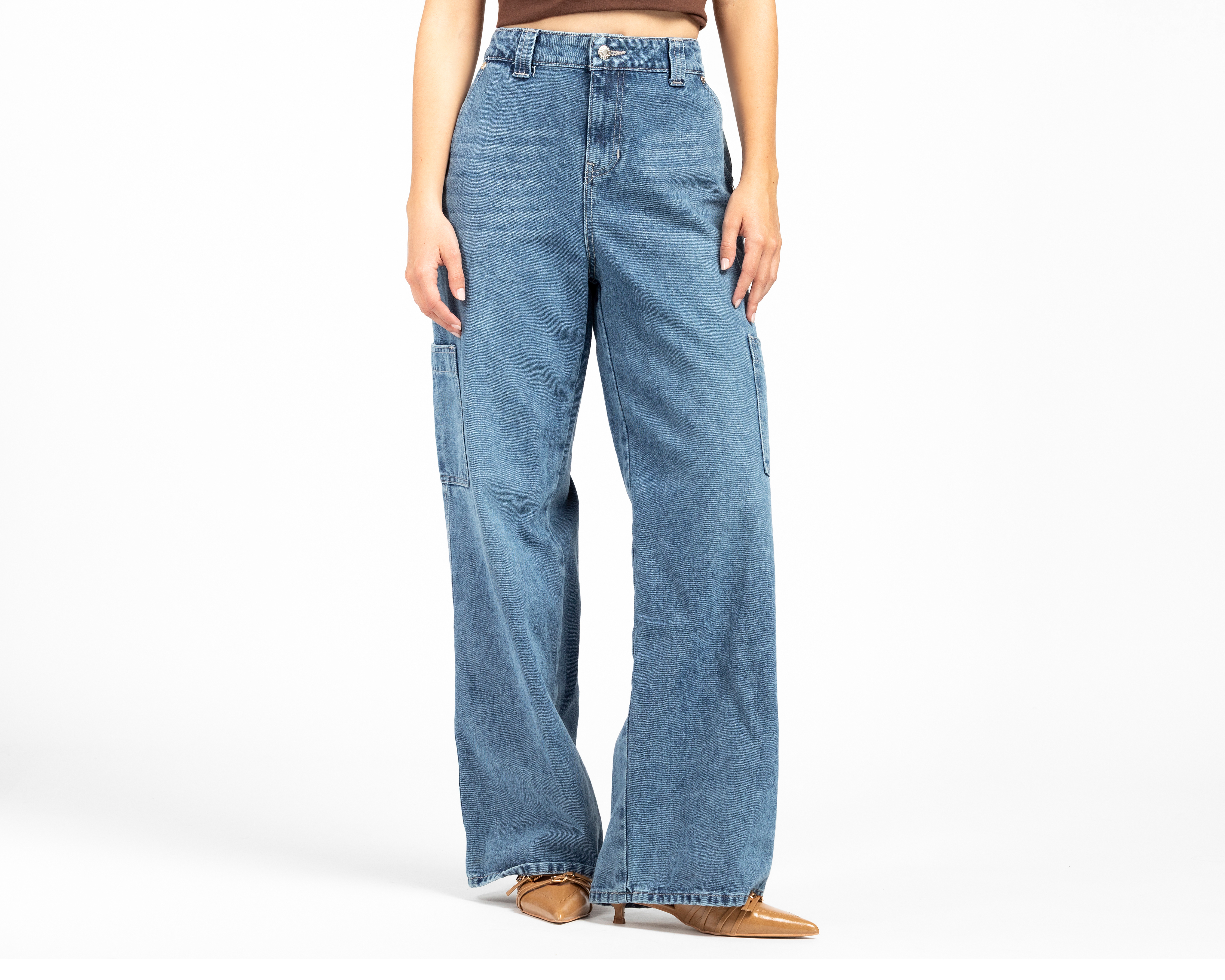 Foto 2 pulgar | Foto 1 | Jeans Wide Leg Refill para Mujer
