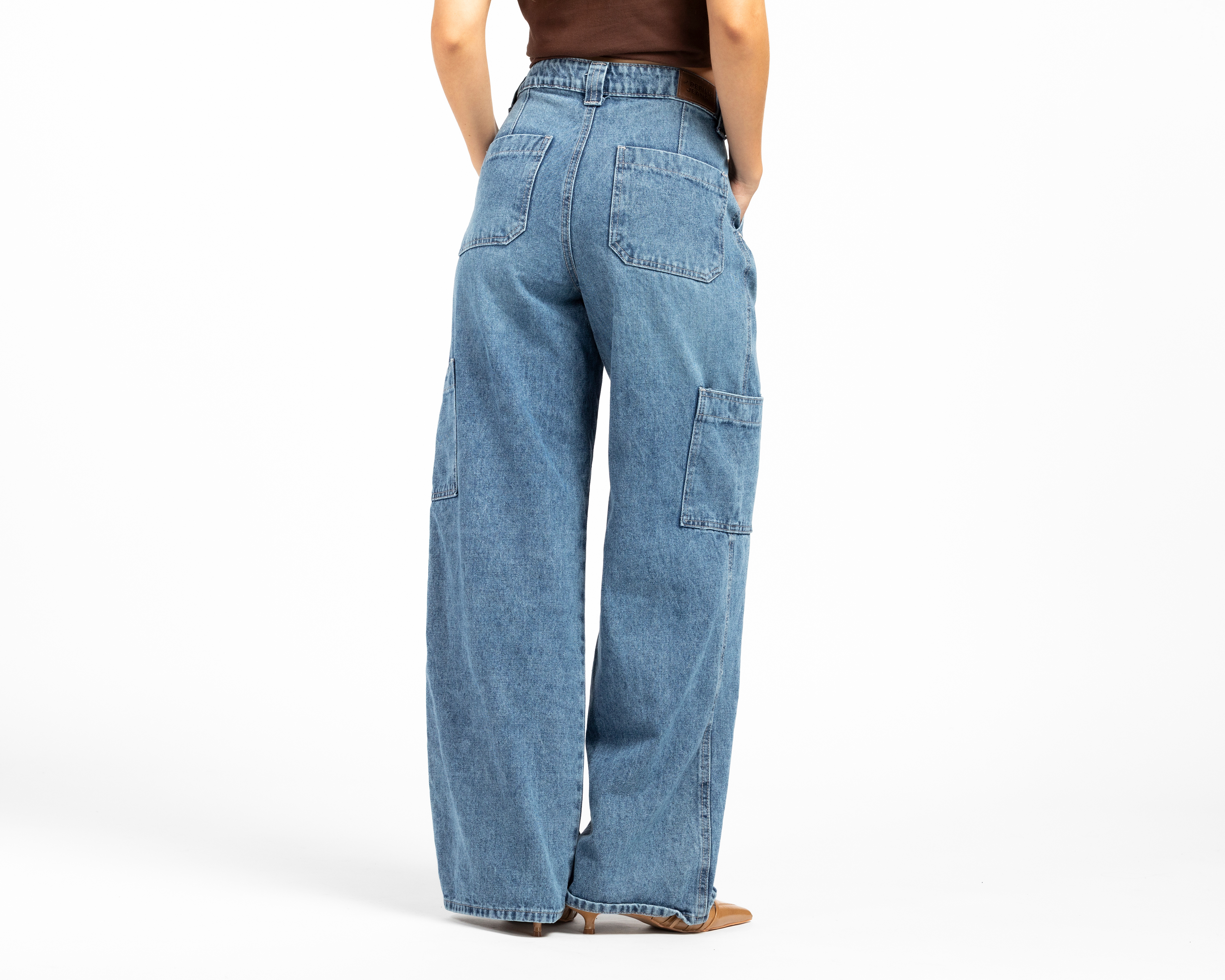 Foto 4 pulgar | Foto 3 | Jeans Wide Leg Refill para Mujer