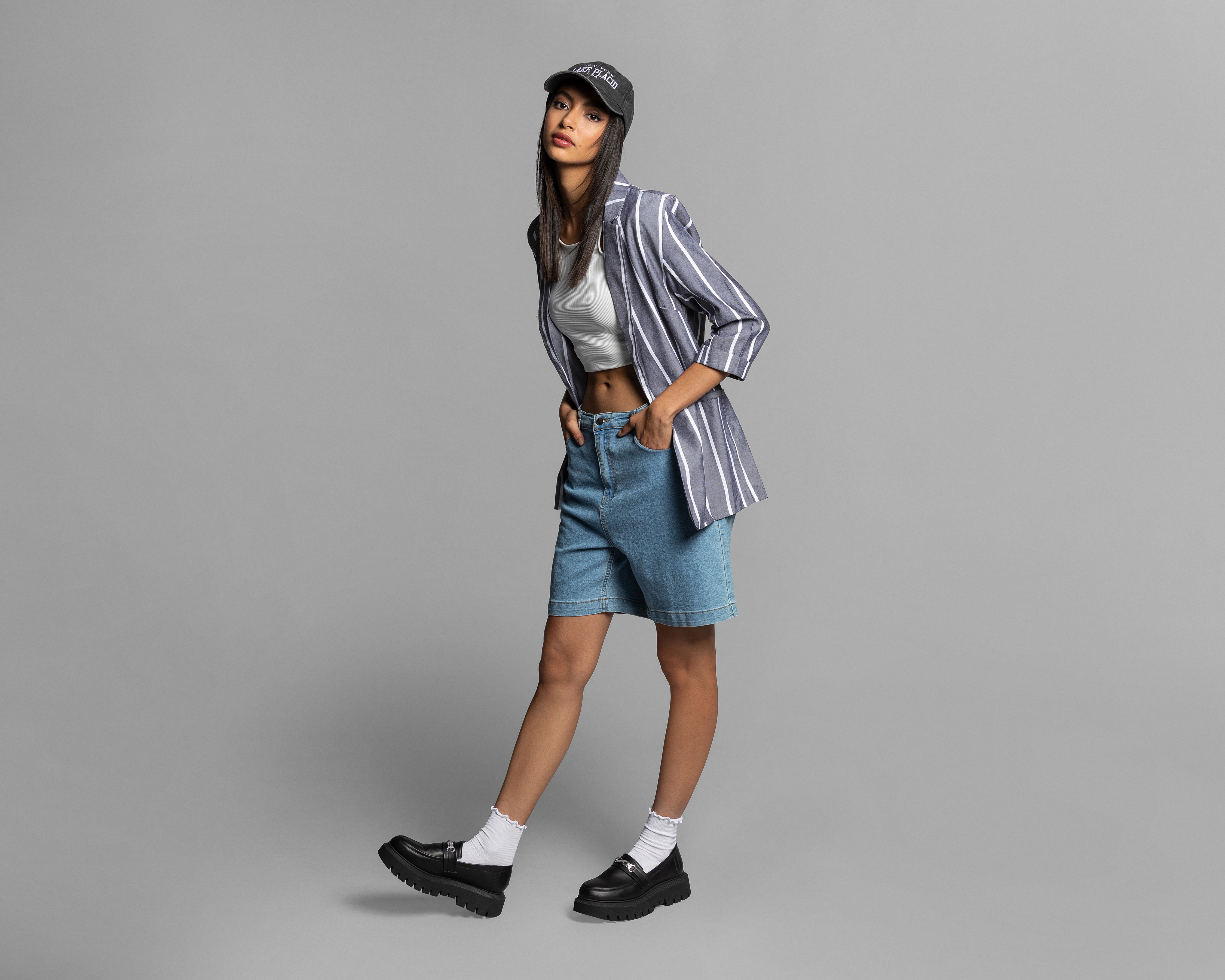 Foto 2 | Foto 2 | Blazer a Rayas Thinner Manga 3/4