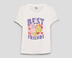 Playera Bob Esponja Manga Corta para Mujer