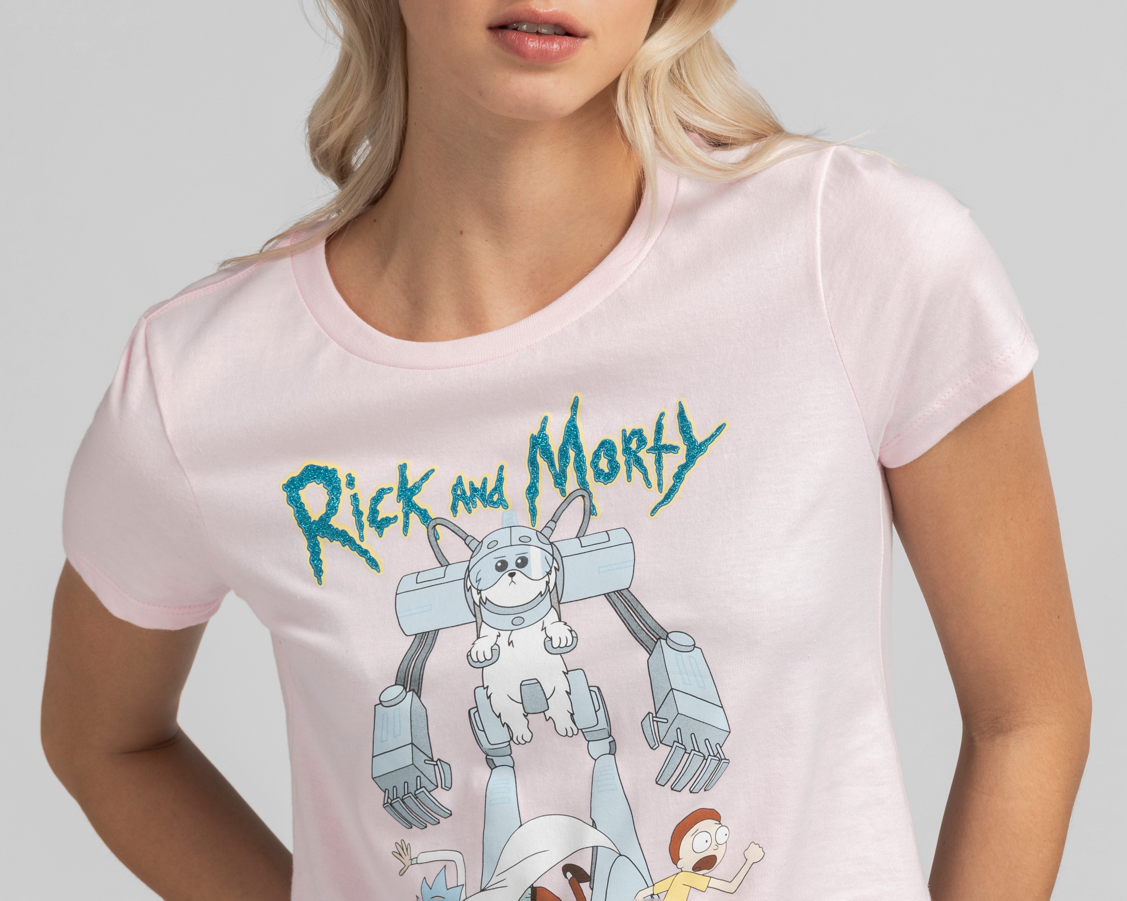 Foto 3 | Foto 3 | Playera Rick & Morty Manga Corta para Mujer