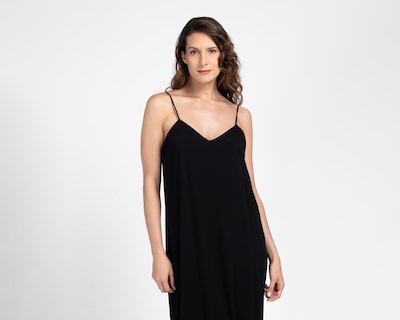 Foto 4 | Foto 4 | Vestido Casual Sahara Negro de Tirantes Largo para Mujer