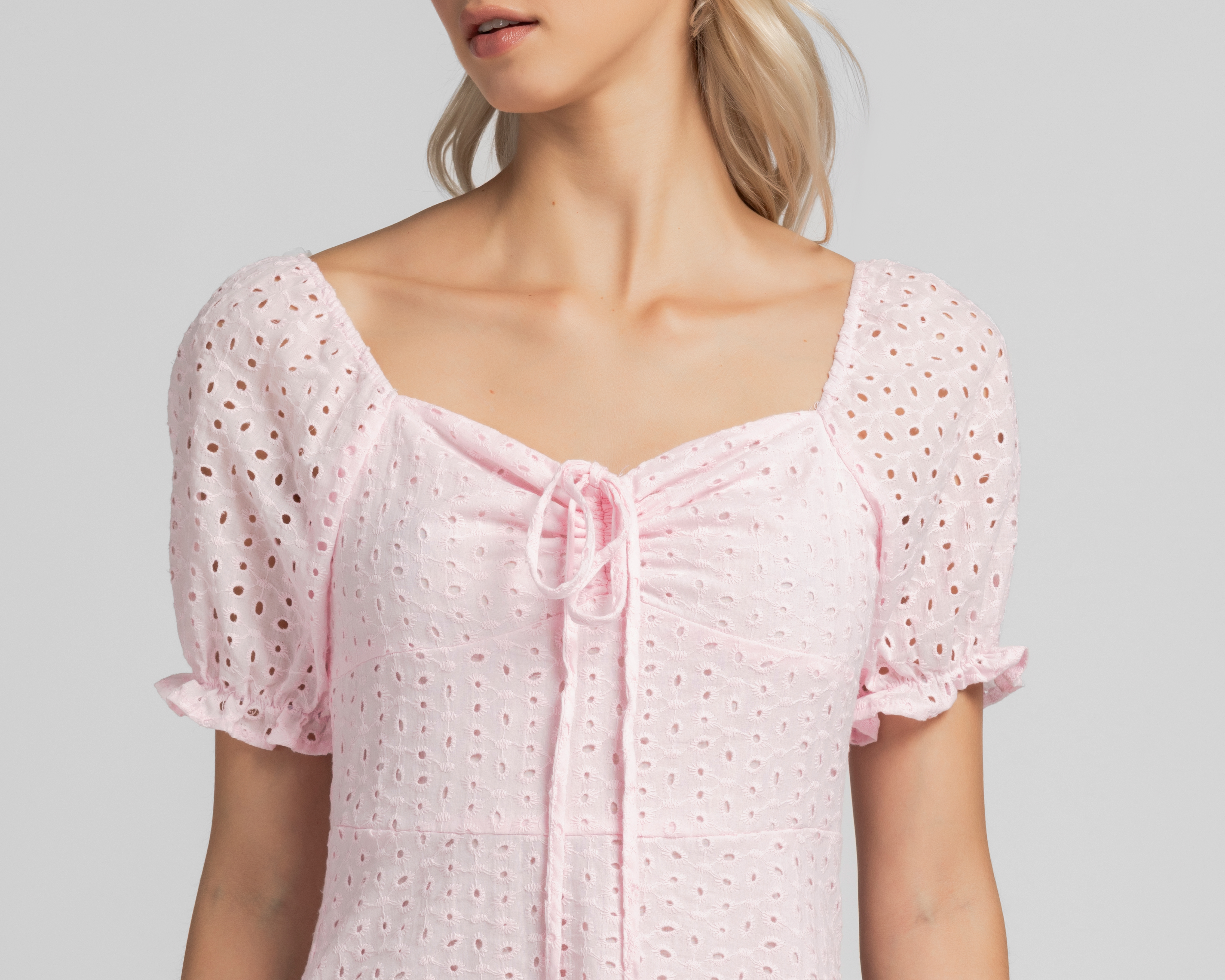 Foto 4 | Foto 4 | Vestido Casual 18 Forever Rosa Manga Corta para Mujer