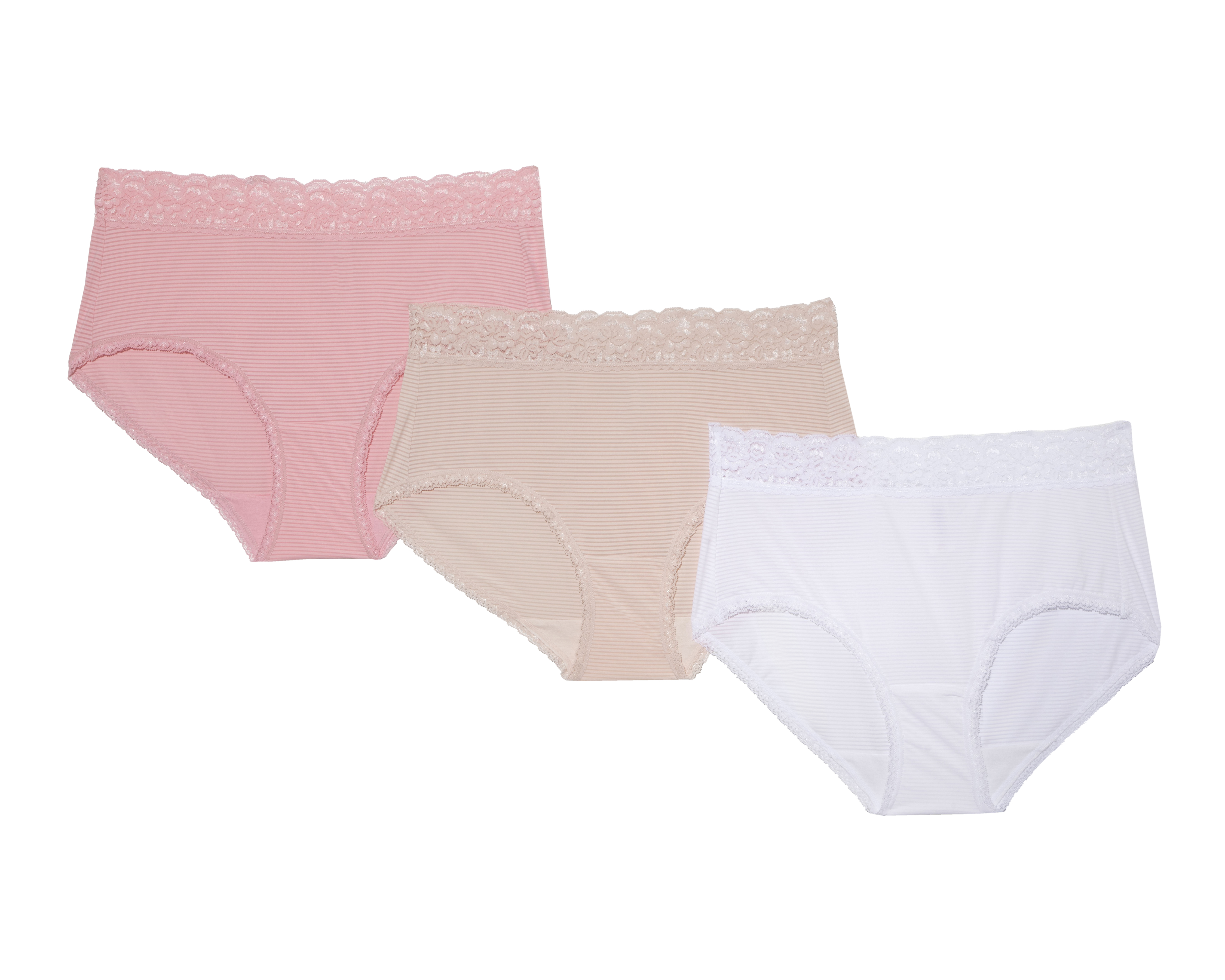 Pantaleta con Encaje Beauty Secret para Mujer 3 Piezas