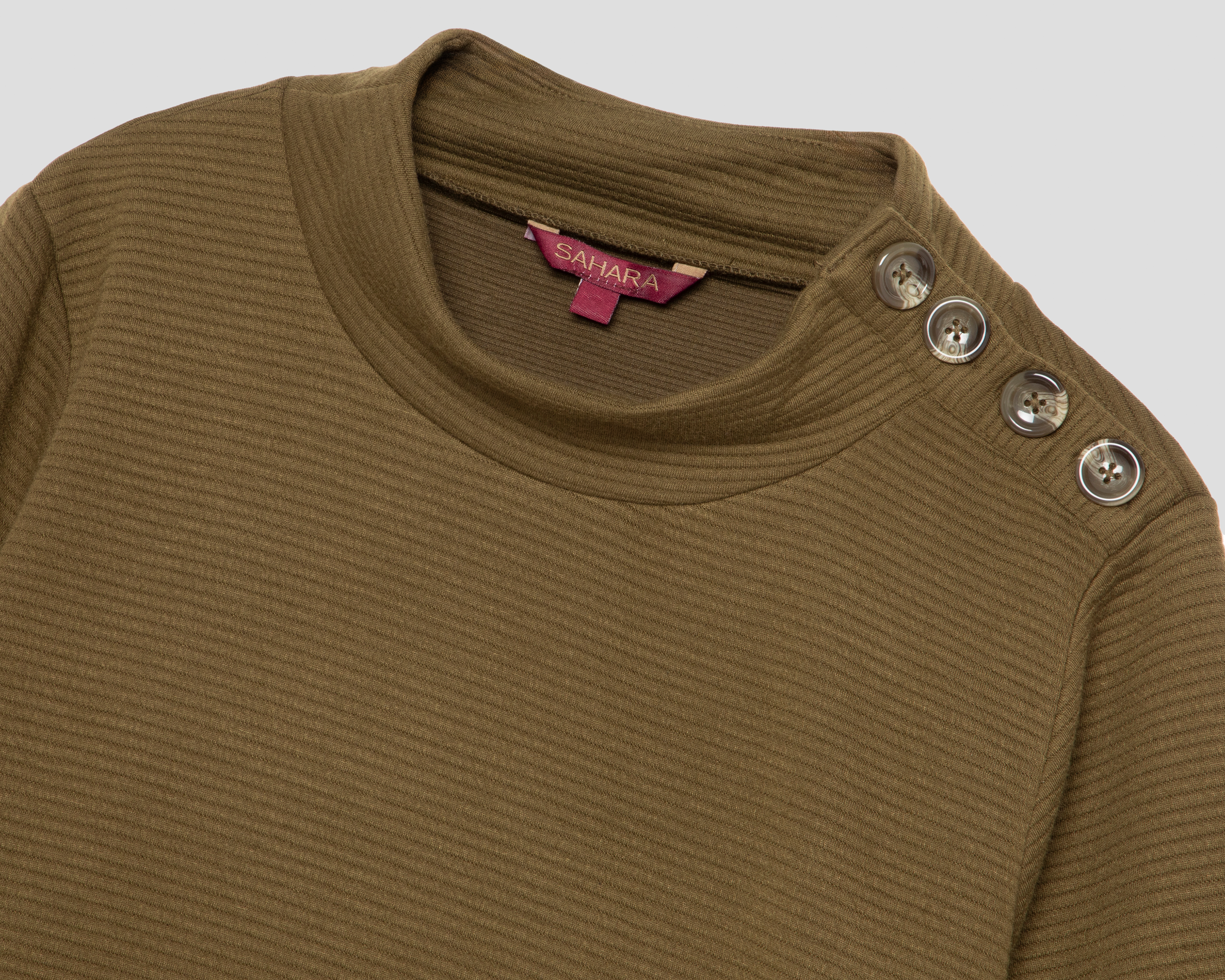 Foto 4 pulgar | Foto 3 | Sudadera Cuello Alto Sahara para Mujer