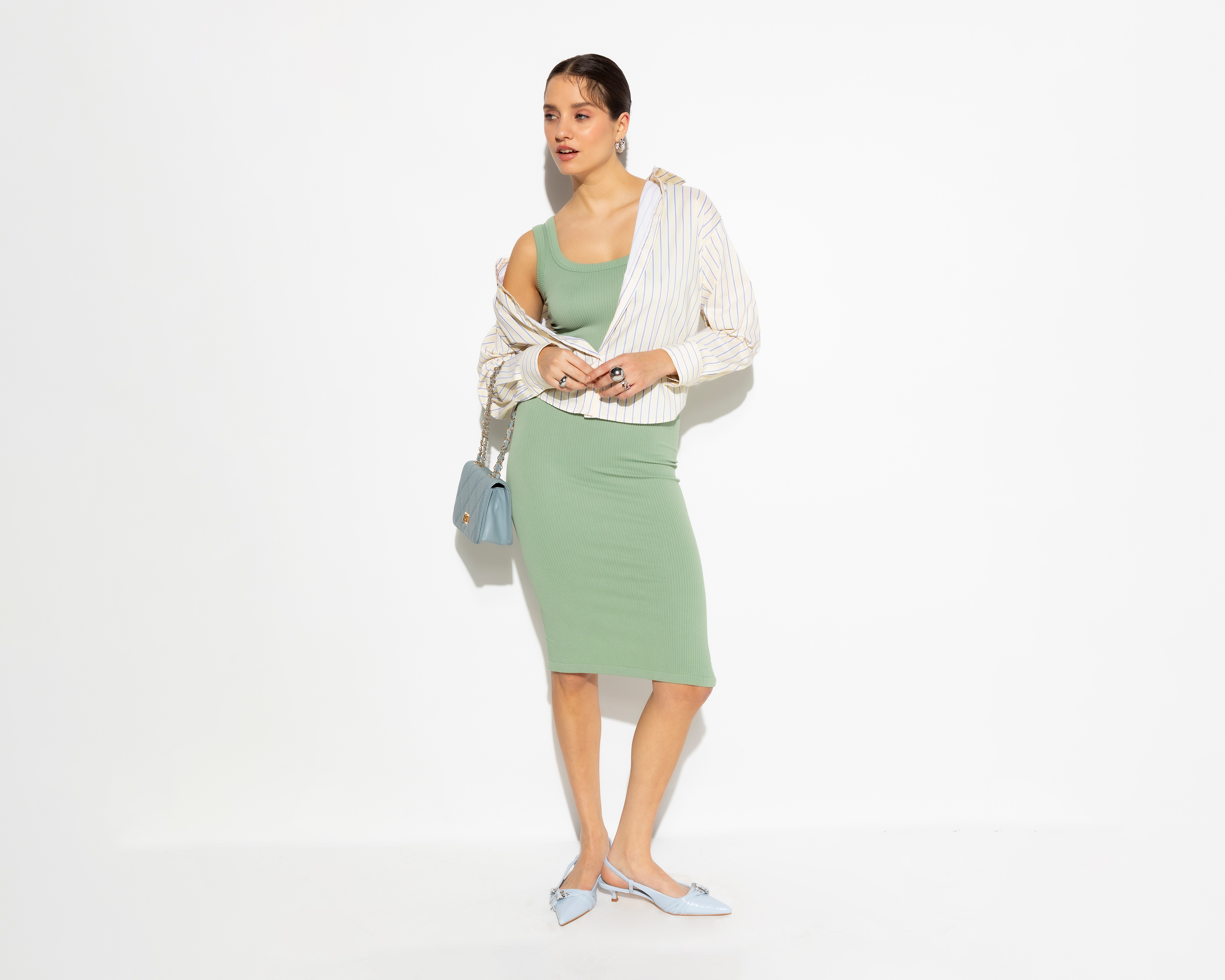 Vestido con Tirante Ancho Seamless Strona para Mujer