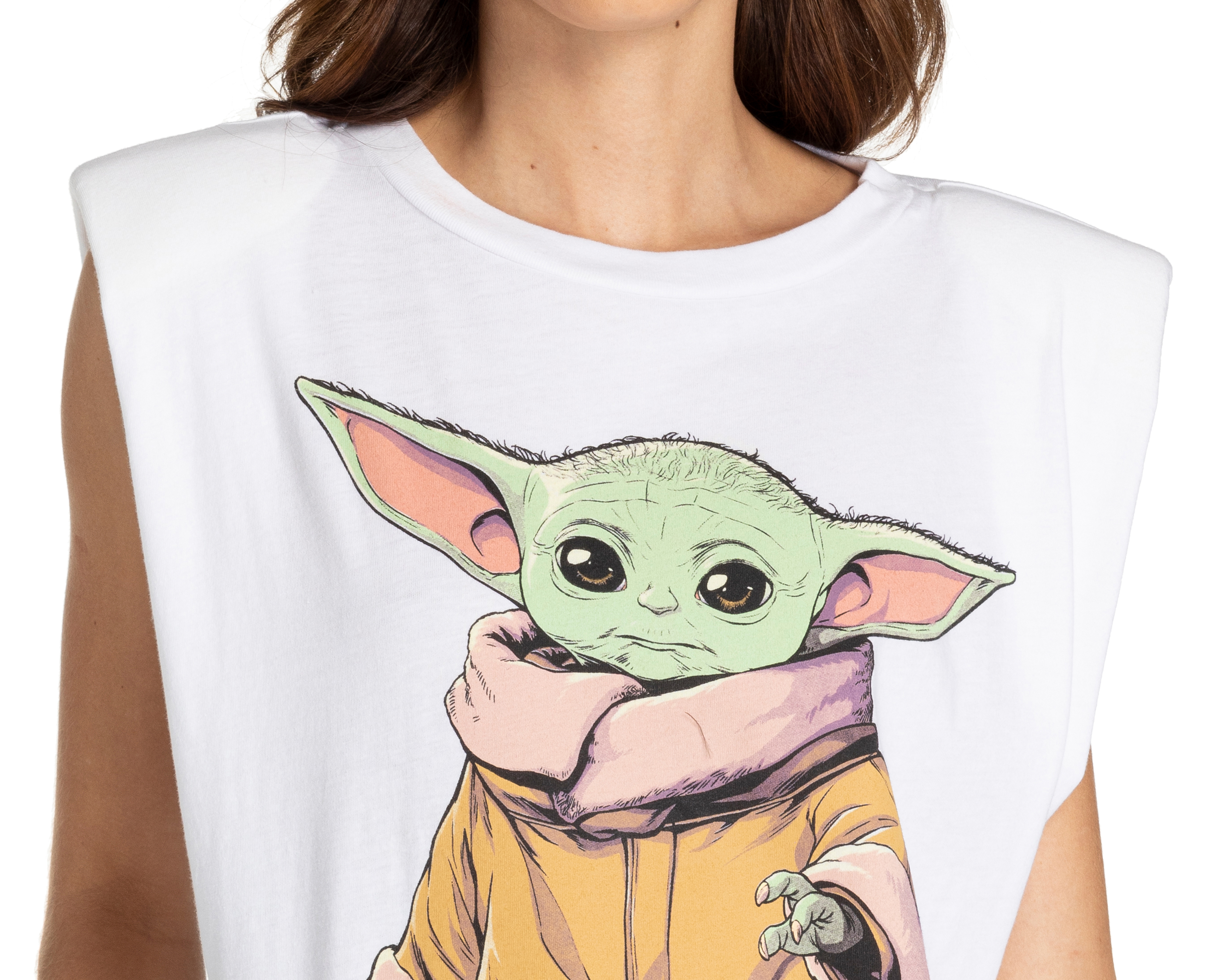 Foto 5 pulgar | Foto 4 | Playera Star Wars Grogu Manga Corta