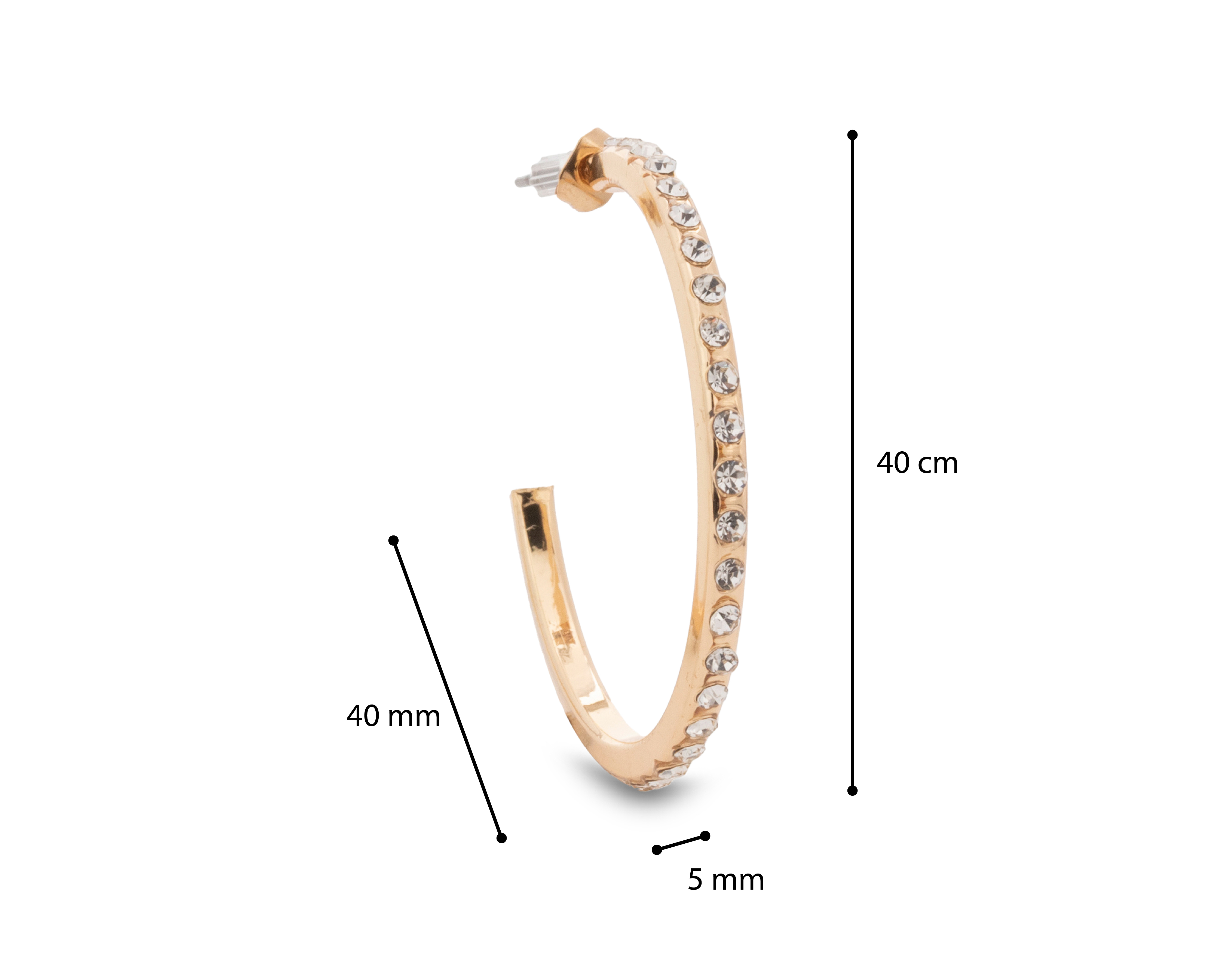 Foto 6 pulgar | Foto 5 | Arracadas de Metal Jennifer Lopez