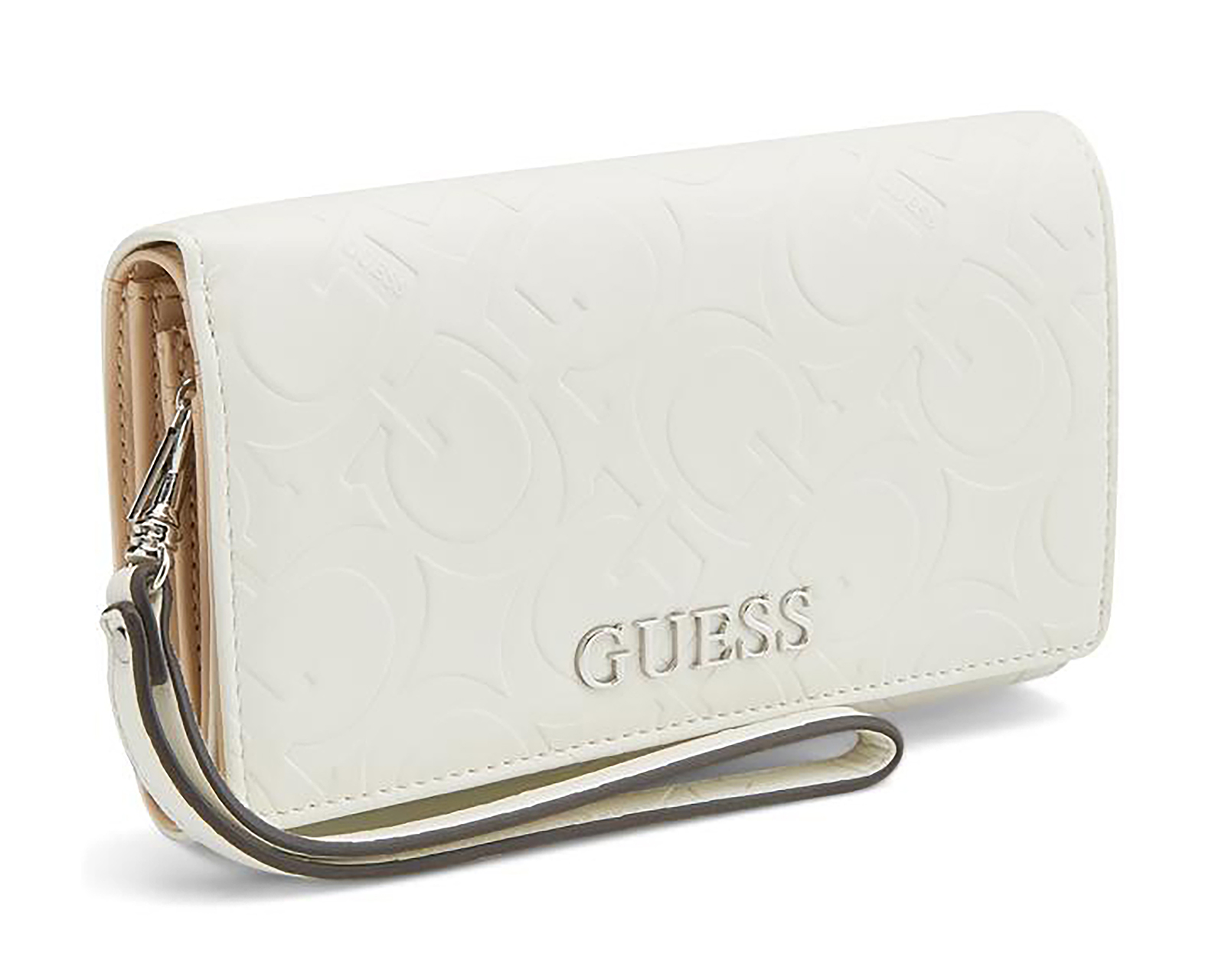 Foto 3 pulgar | Foto 2 | Cartera para Mujer Guess Blanca
