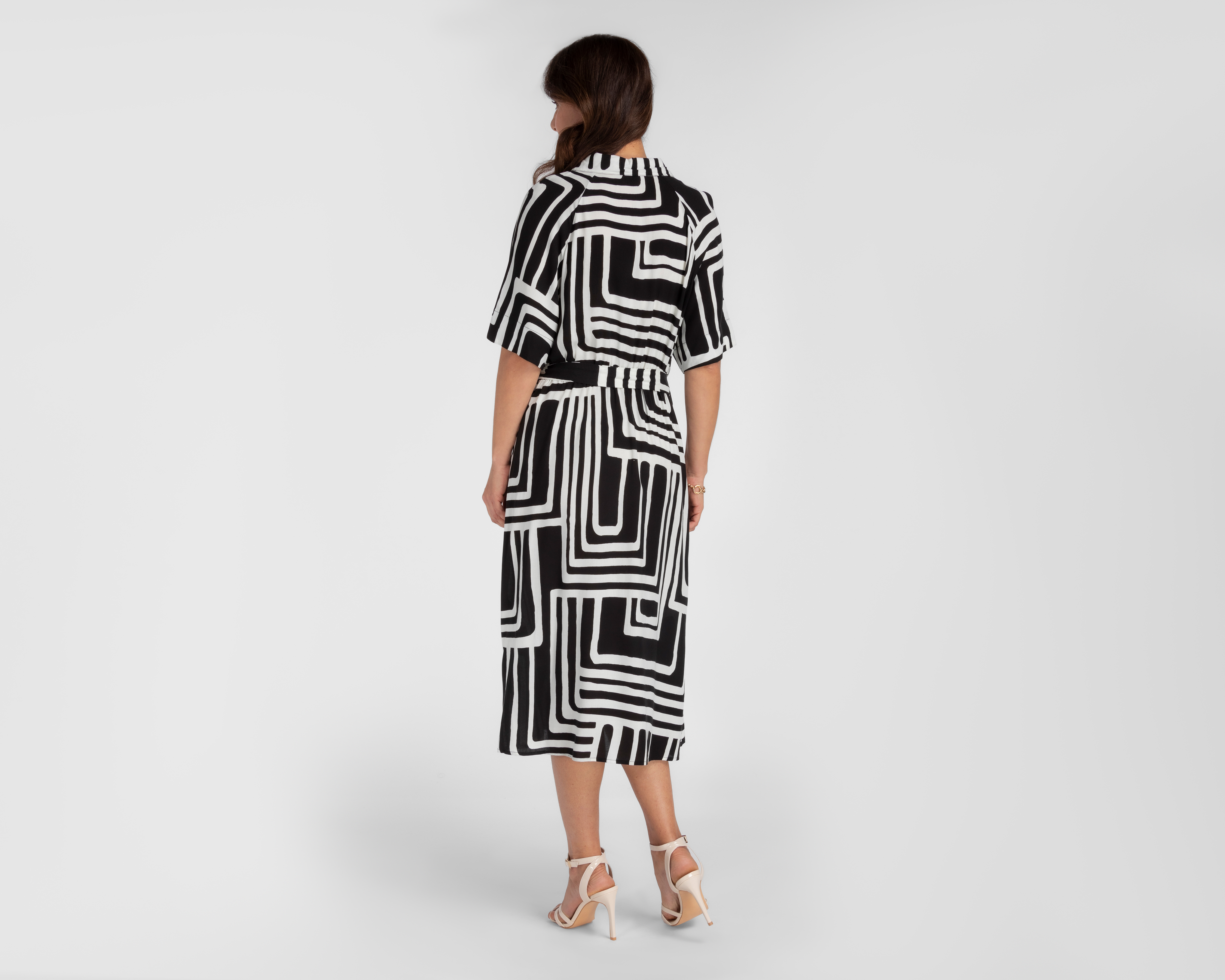 Foto 4 pulgar | Foto 3 | Vestido Formal Sahara Midi Estampado para Mujer