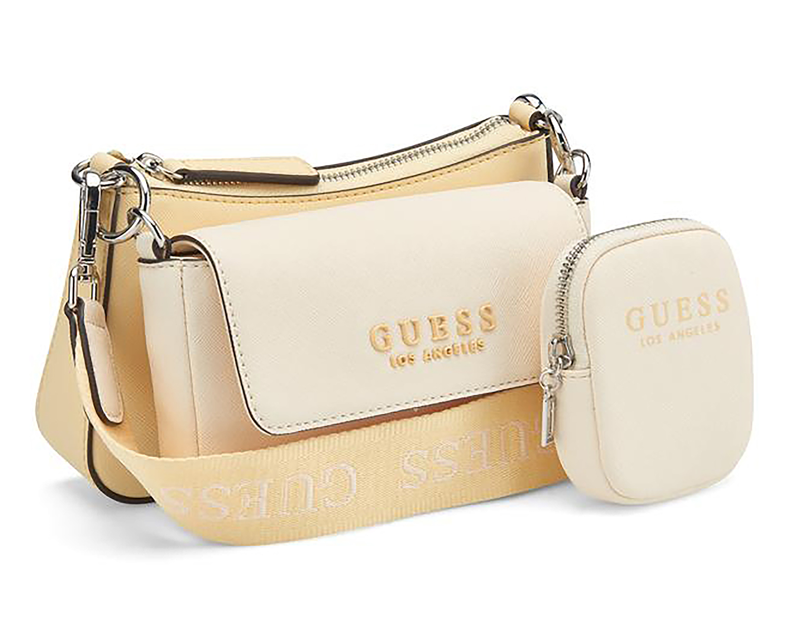 Foto 3 pulgar | Foto 2 | Bolsa Cruzada Guess Abbie con Monedero