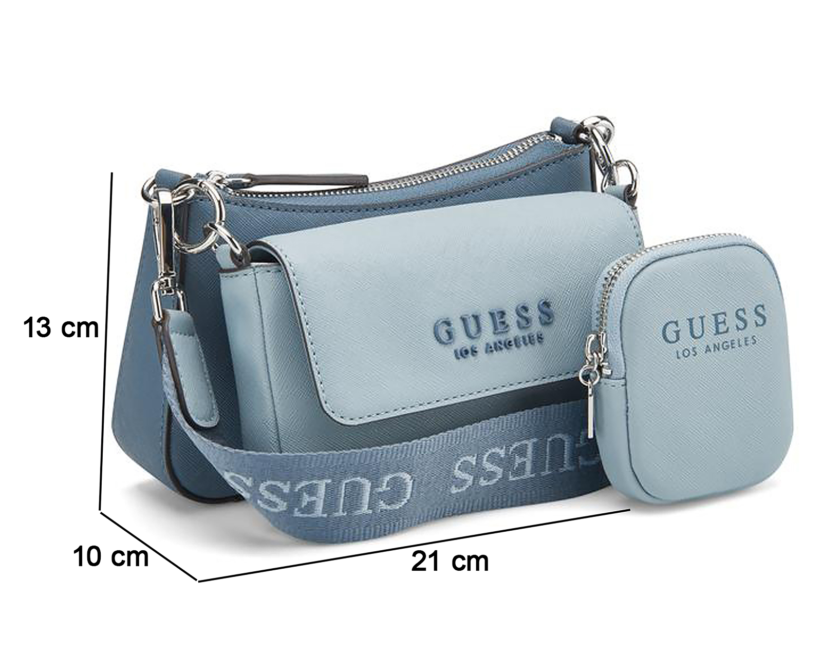 Foto 6 pulgar | Foto 5 | Bolsa Cruzada Guess Abbie con Monedero