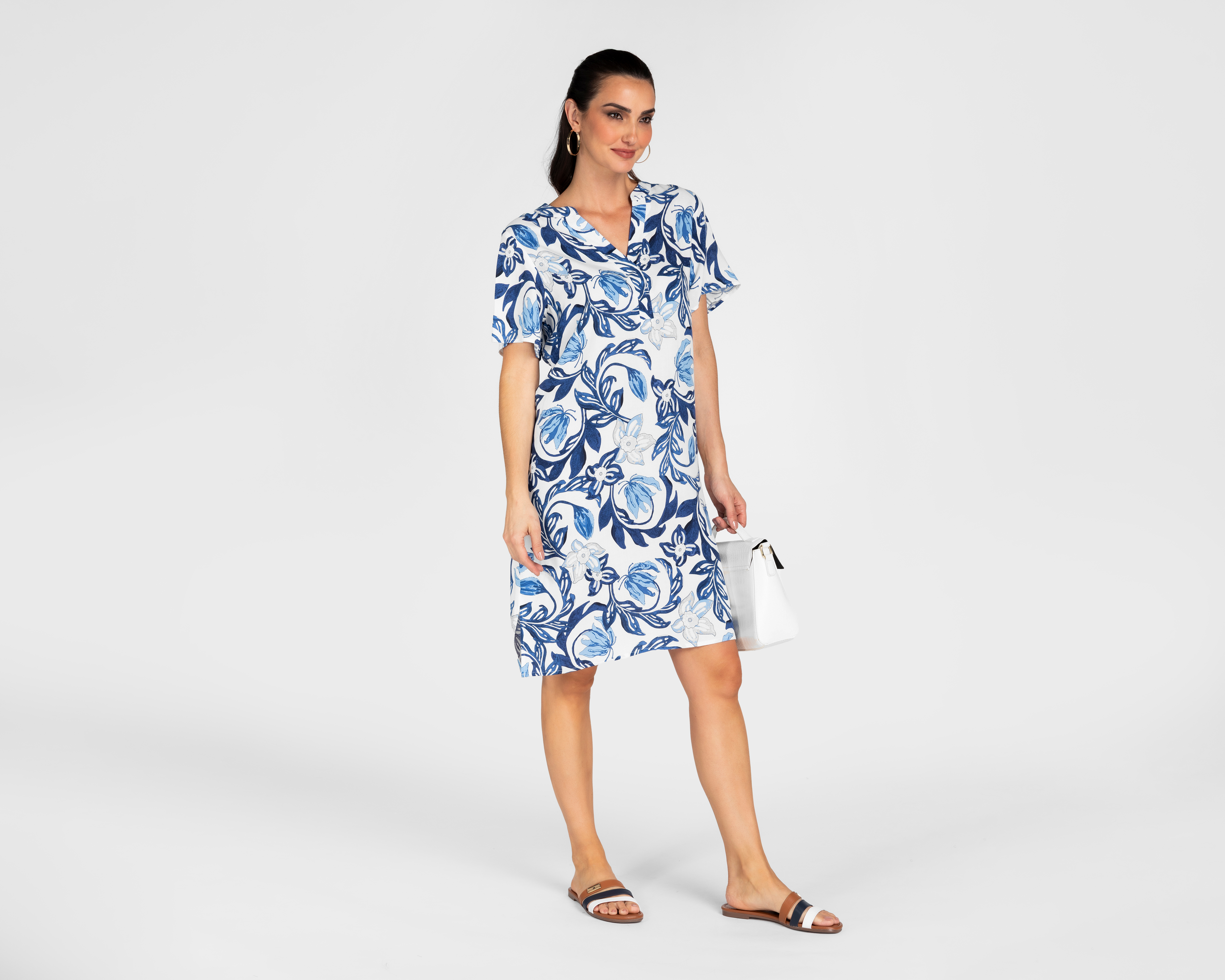 Foto 3 pulgar | Foto 2 | Vestido Casual Lady Sun Manga Corta