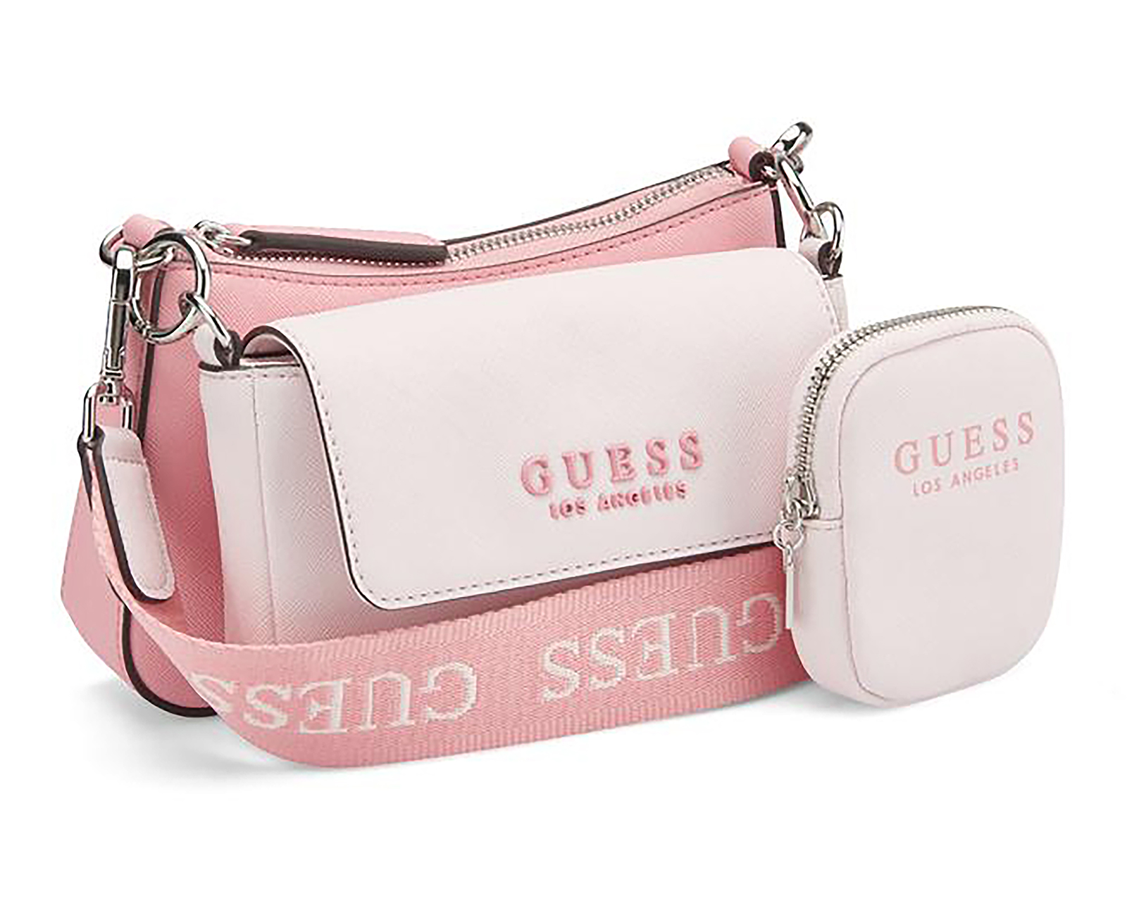 Foto 3 pulgar | Foto 2 | Bolsa Cruzada Guess Abbie con Monedero