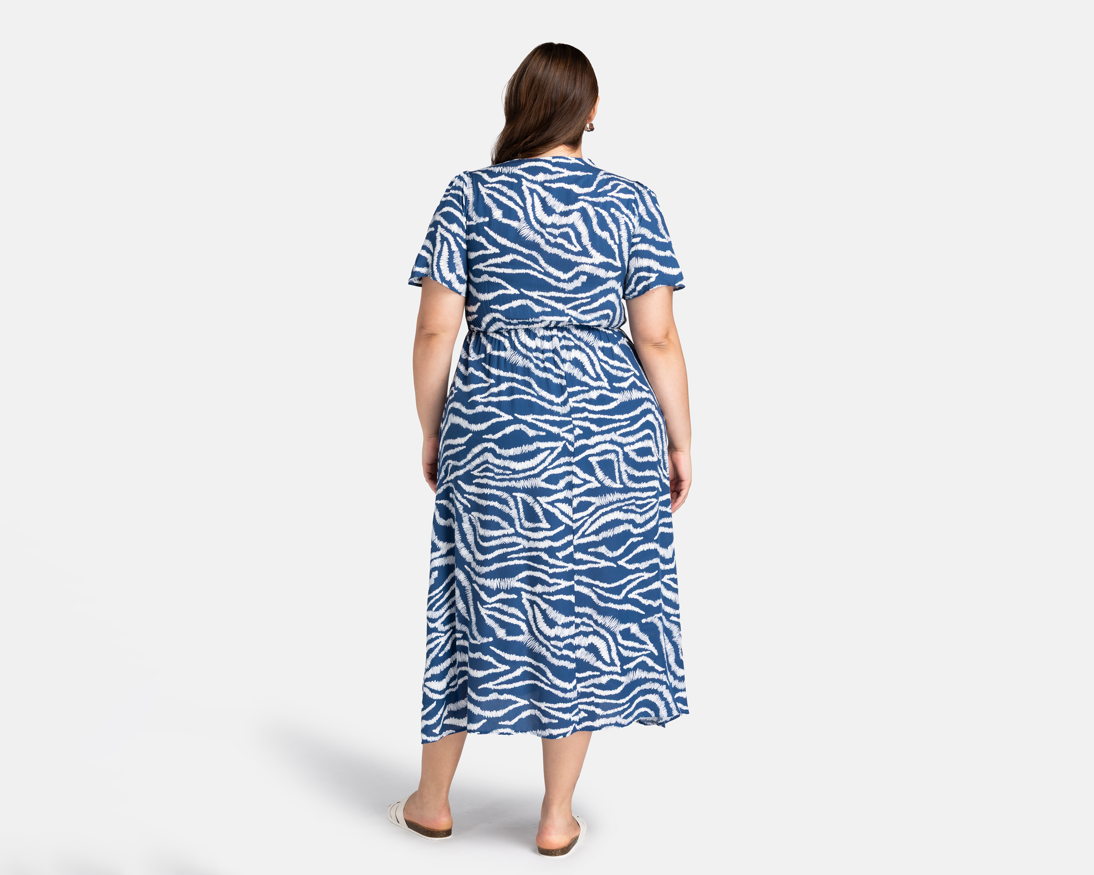 Foto 4 pulgar | Foto 3 | Vestido Casual Lady Sun Midi Azul para Mujer