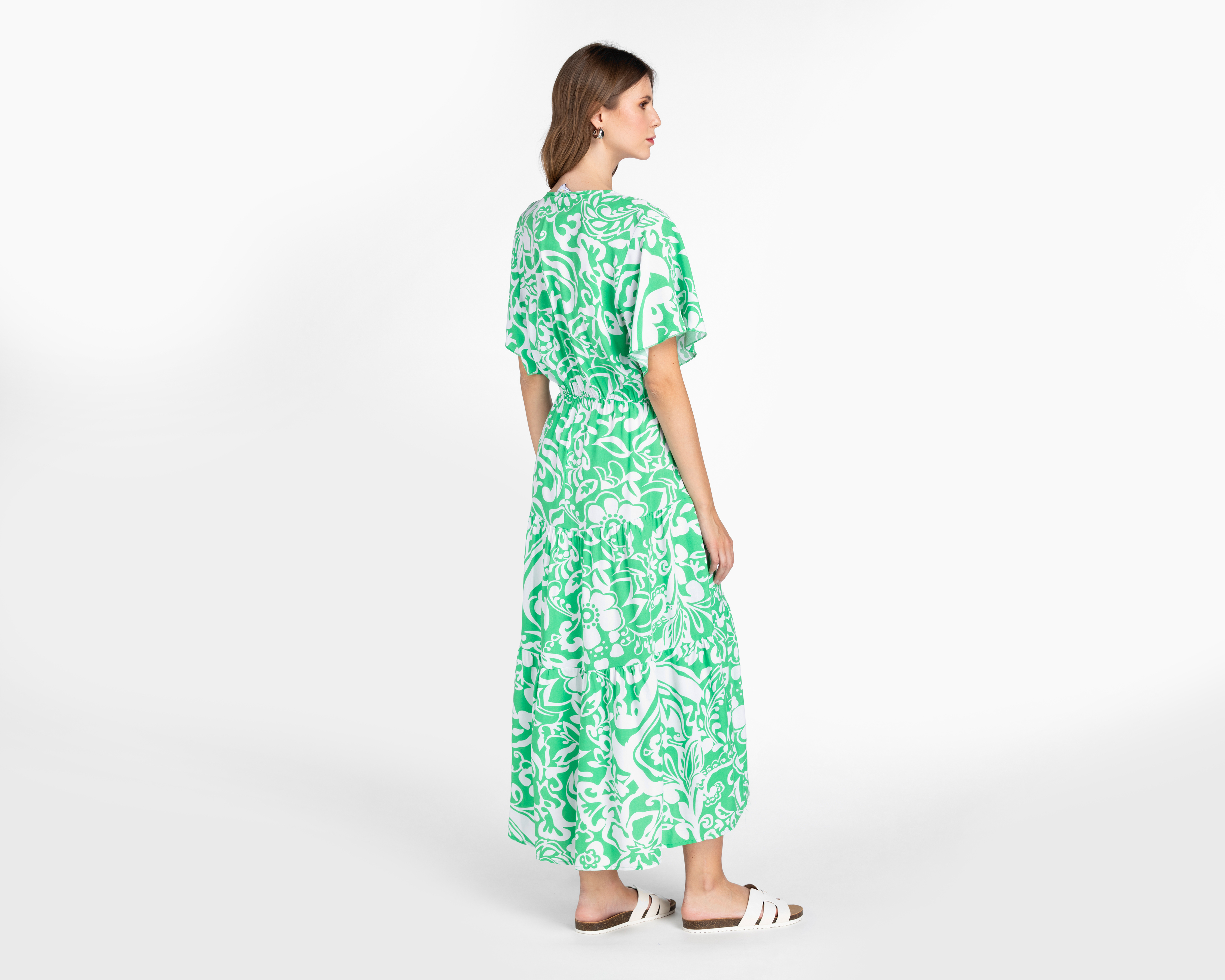 Foto 3 | Foto 3 | Vestido Lady Sun Casual Verde Floral para Mujer