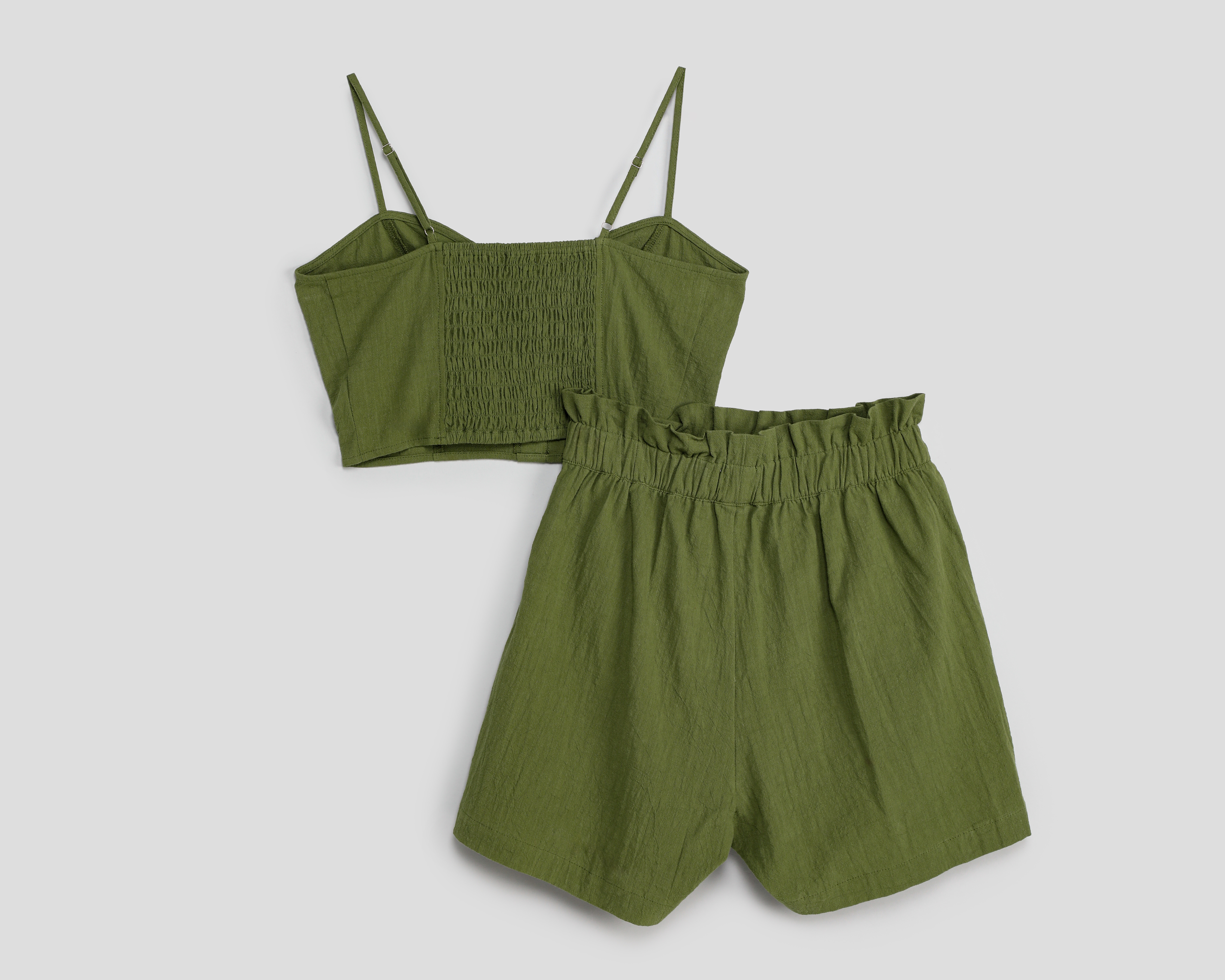Foto 2 | Foto 2 | Crop Top y Short Refill Verde para Mujer