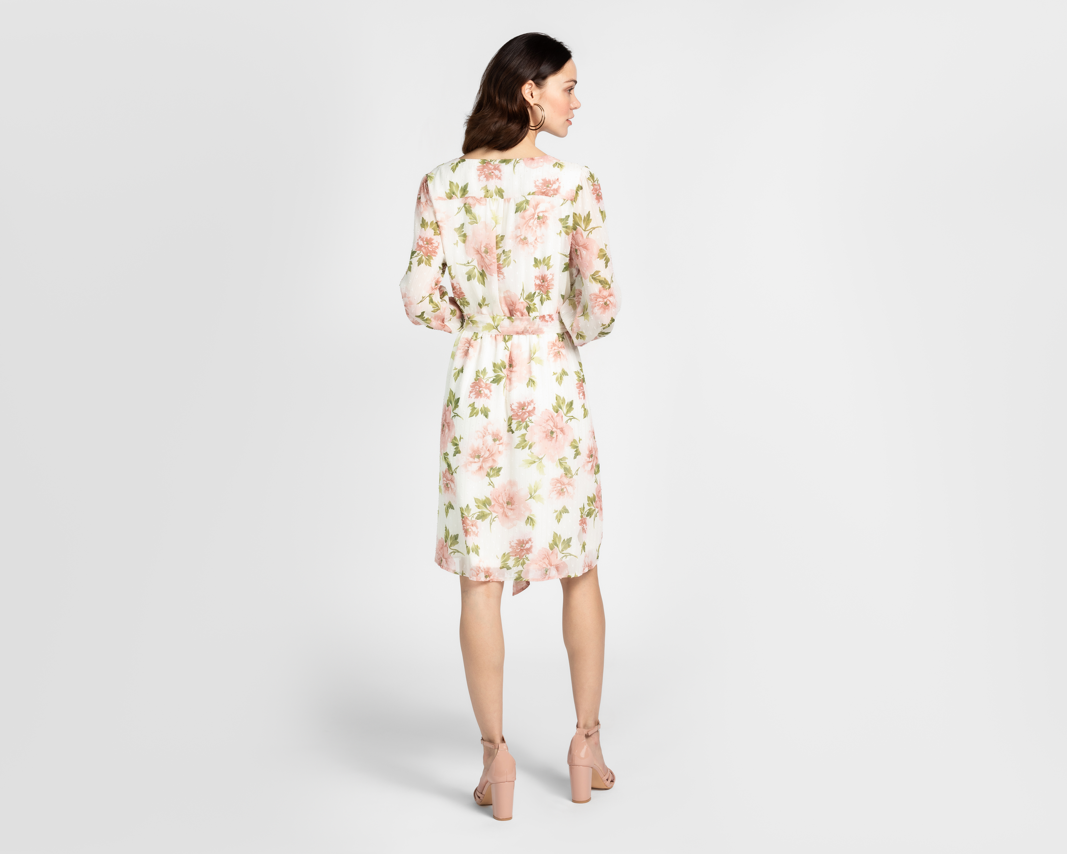 Foto 3 | Foto 3 | Vestido Casual Sahara Floral Cuello V Manga Larga para Mujer