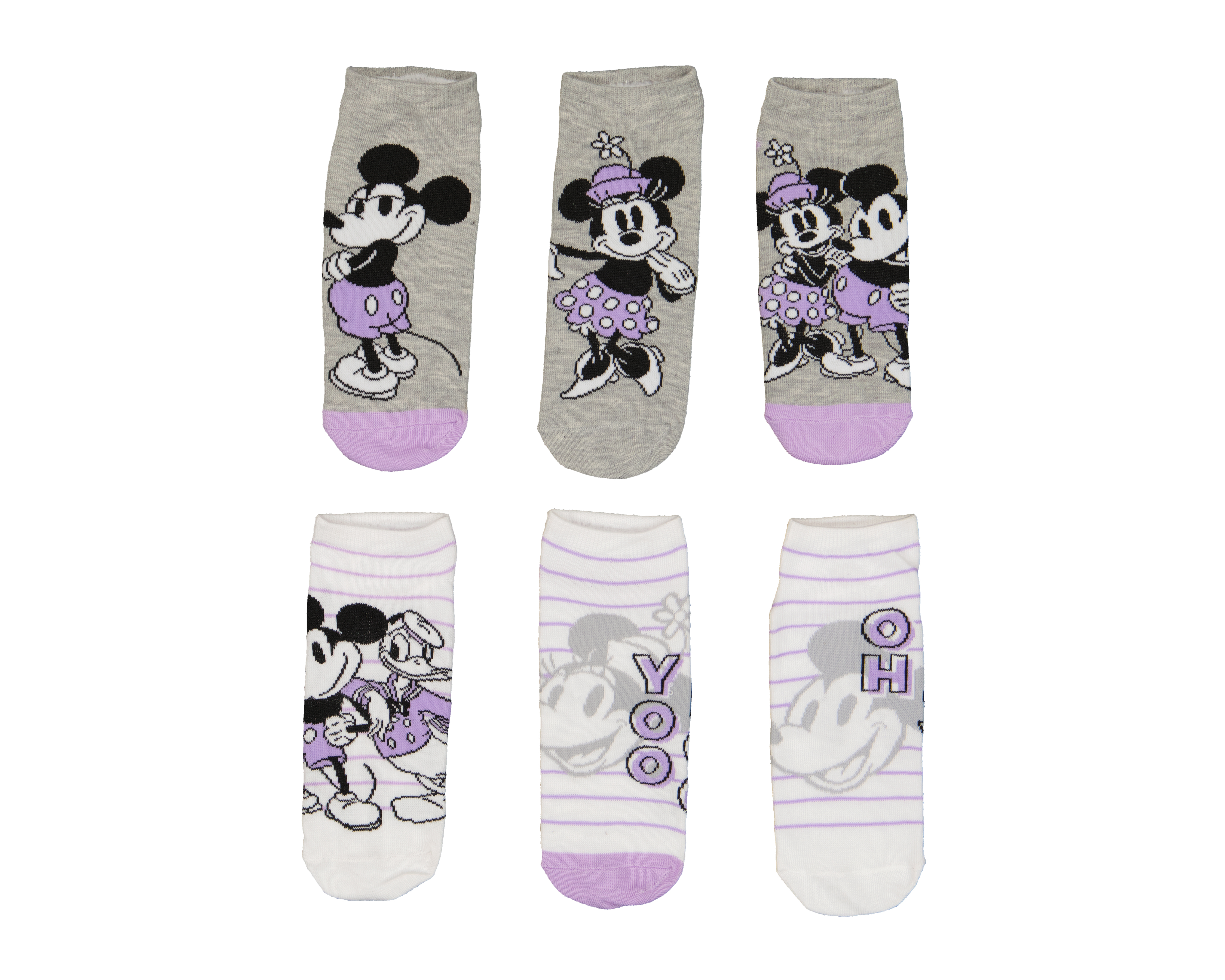 Foto 2 pulgar | Foto 1 | Calcetas Cortas Disney Minnie Mouse para Mujer 6 Pares
