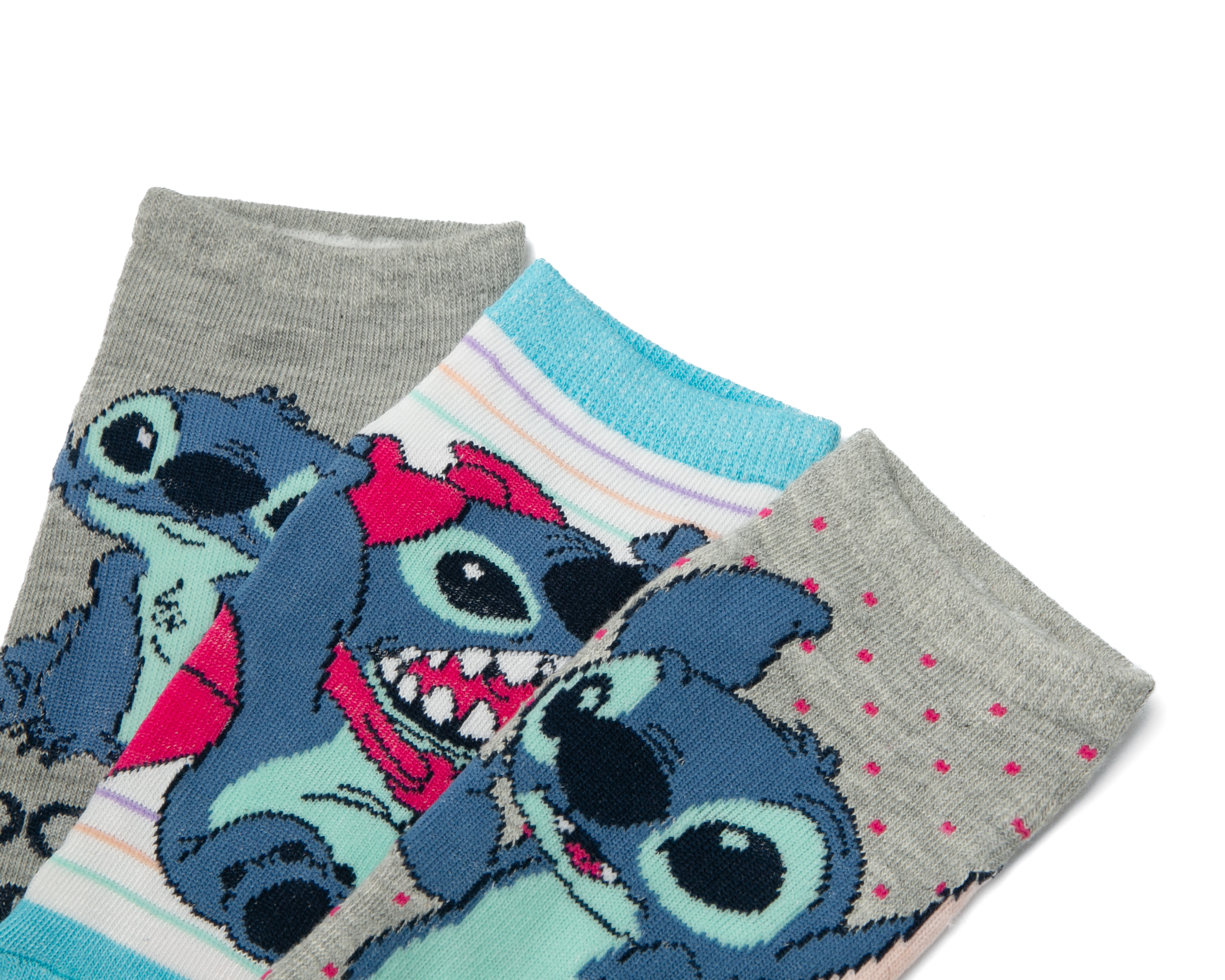 Foto 2 | Foto 2 | Calcetas Disney Lilo & Stitch para Mujer 6 Pares
