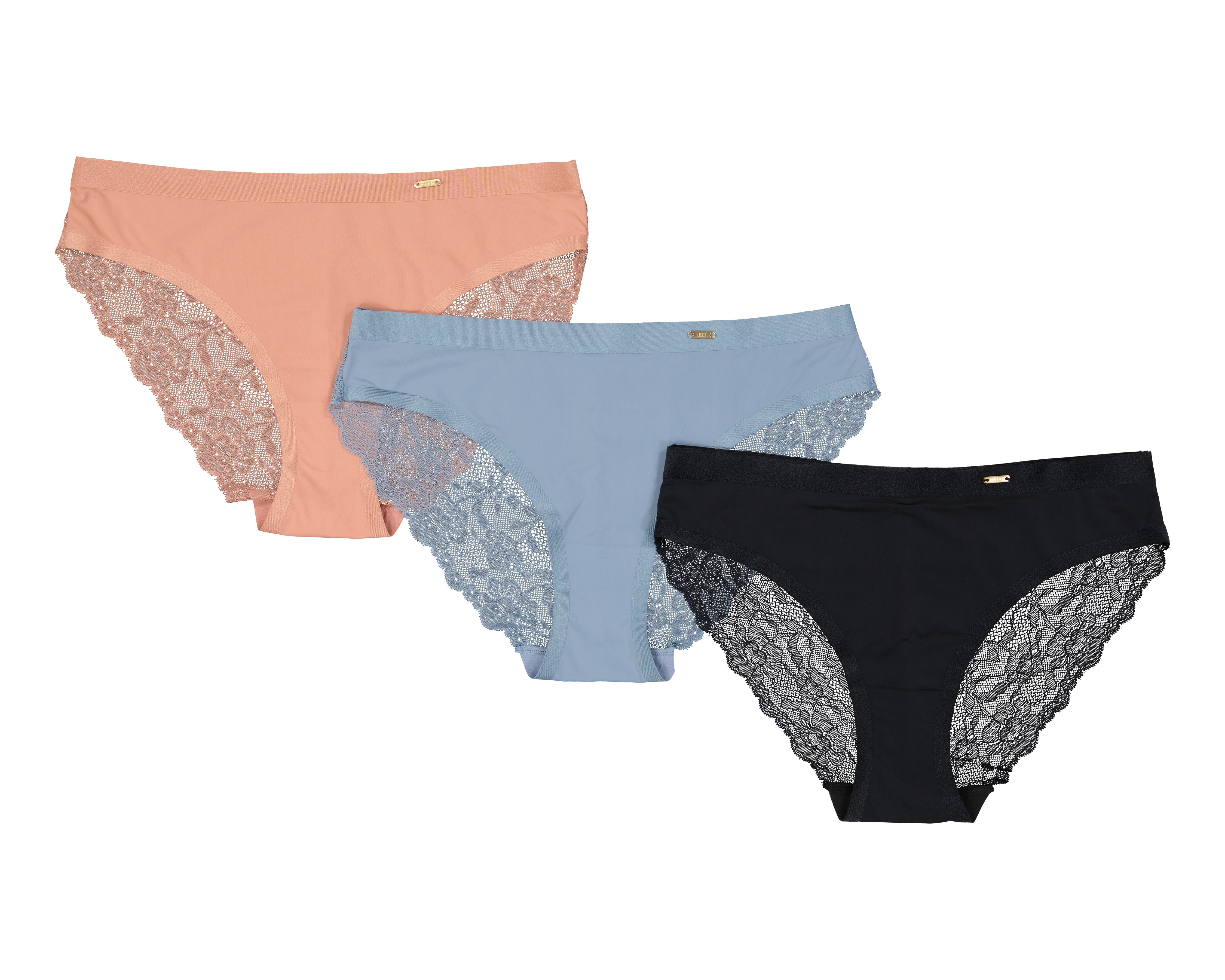 Bikini Jennifer Lopez con Encaje para Mujer 3 Piezas