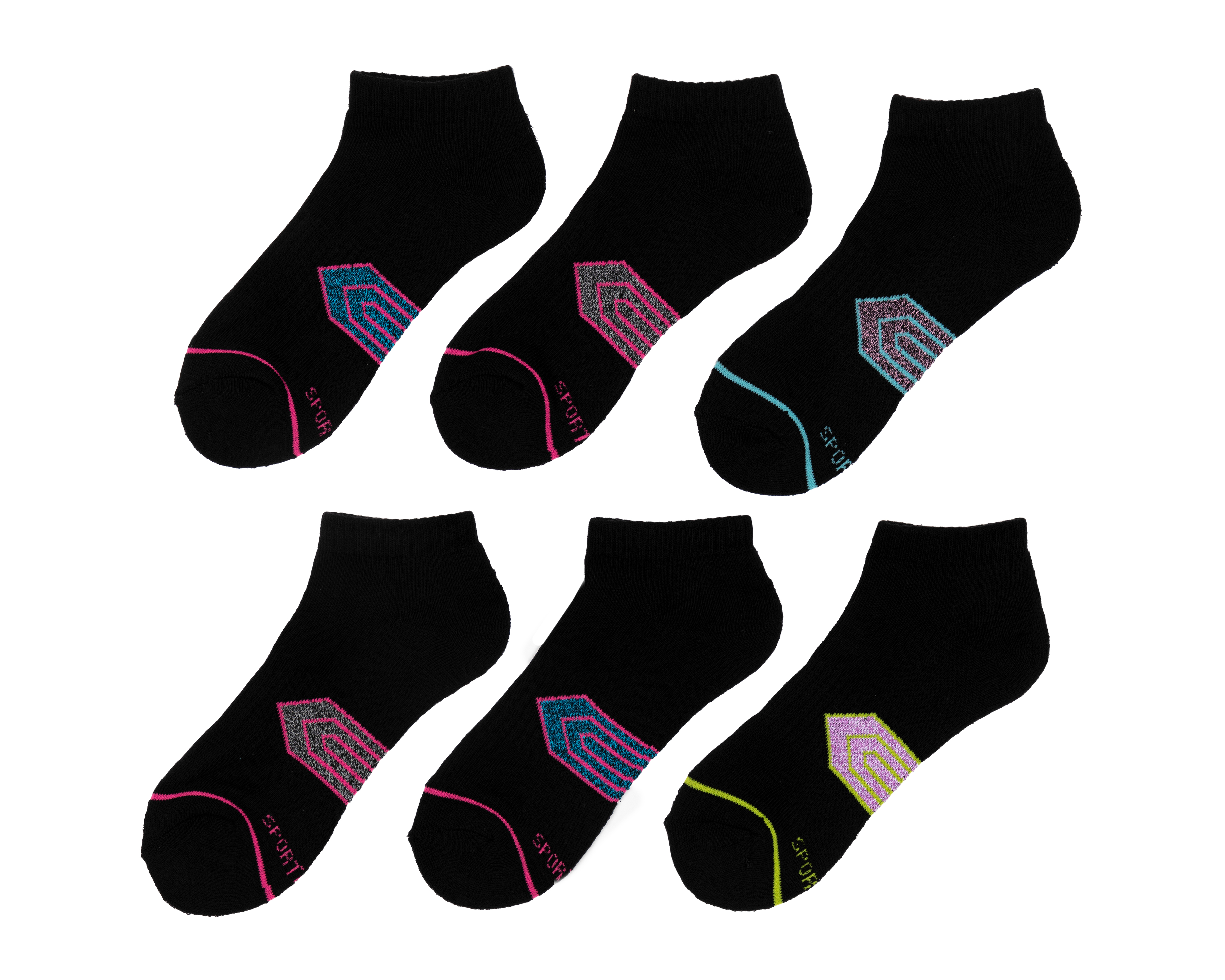 Foto 2 pulgar | Foto 1 | Calcetas Deportivas Sportline para Mujer 6 Pares