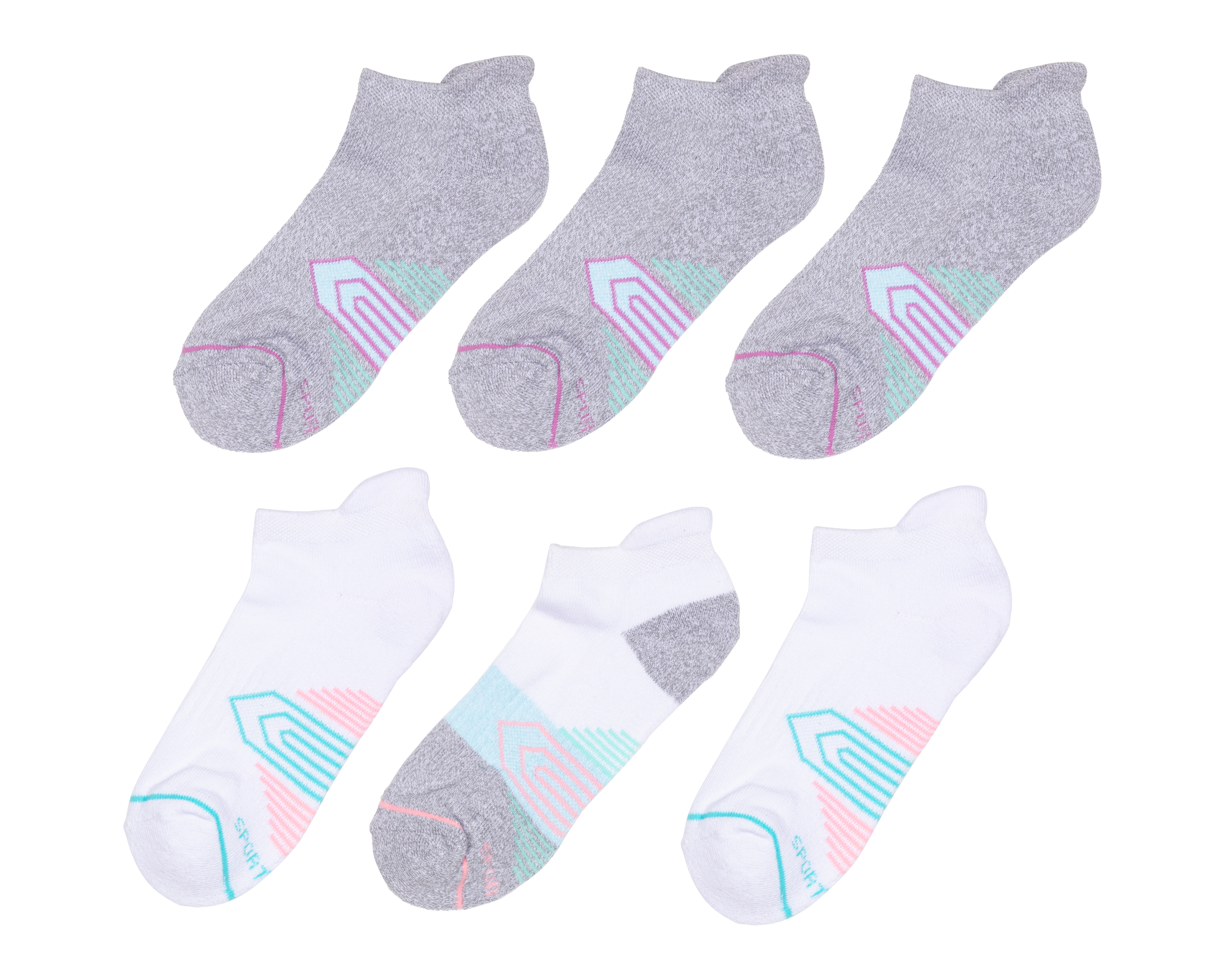 Foto 2 pulgar | Foto 1 | Calcetas Deportivas Sportline para Mujer 6 Pares