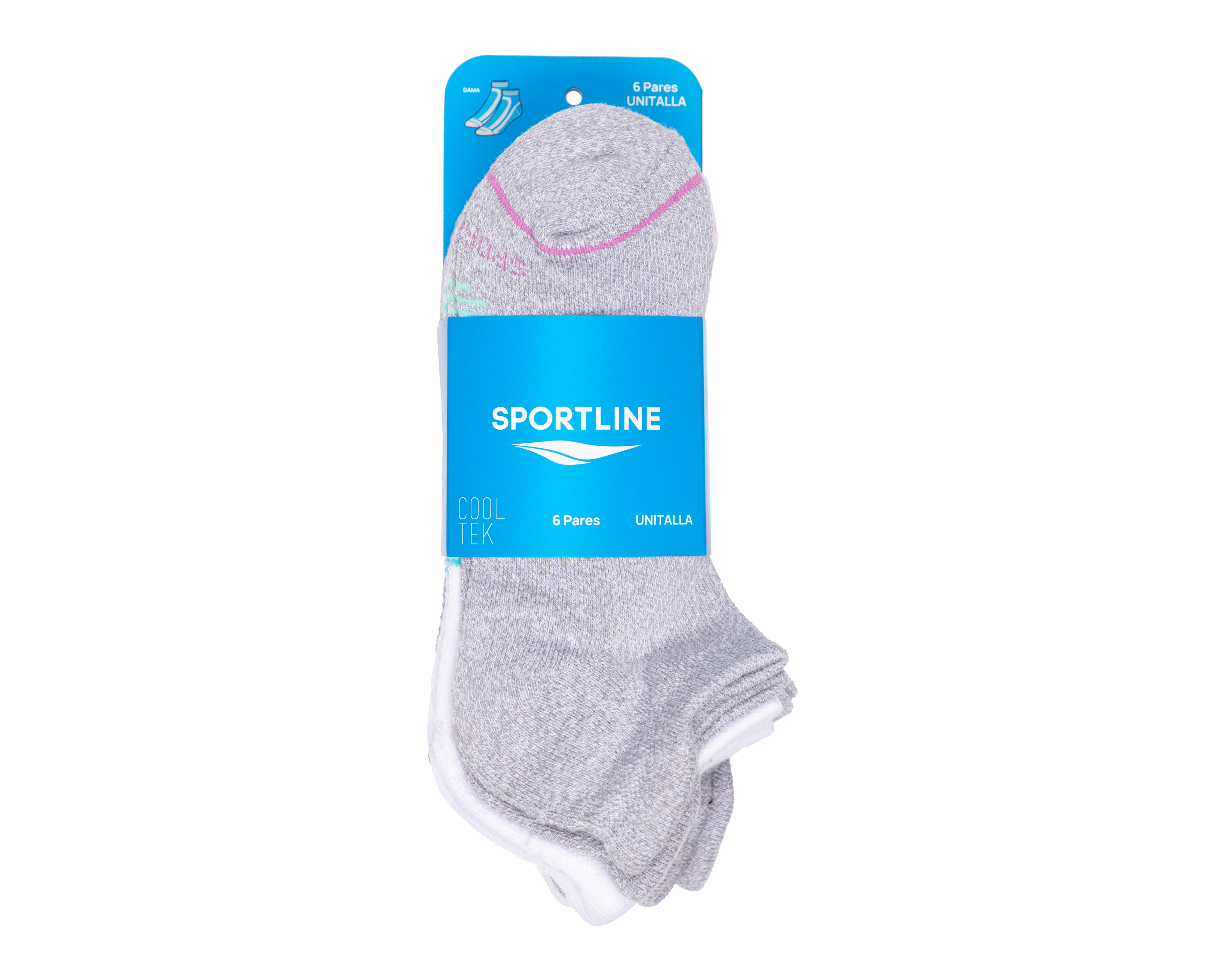 Foto 4 pulgar | Foto 3 | Calcetas Deportivas Sportline para Mujer 6 Pares
