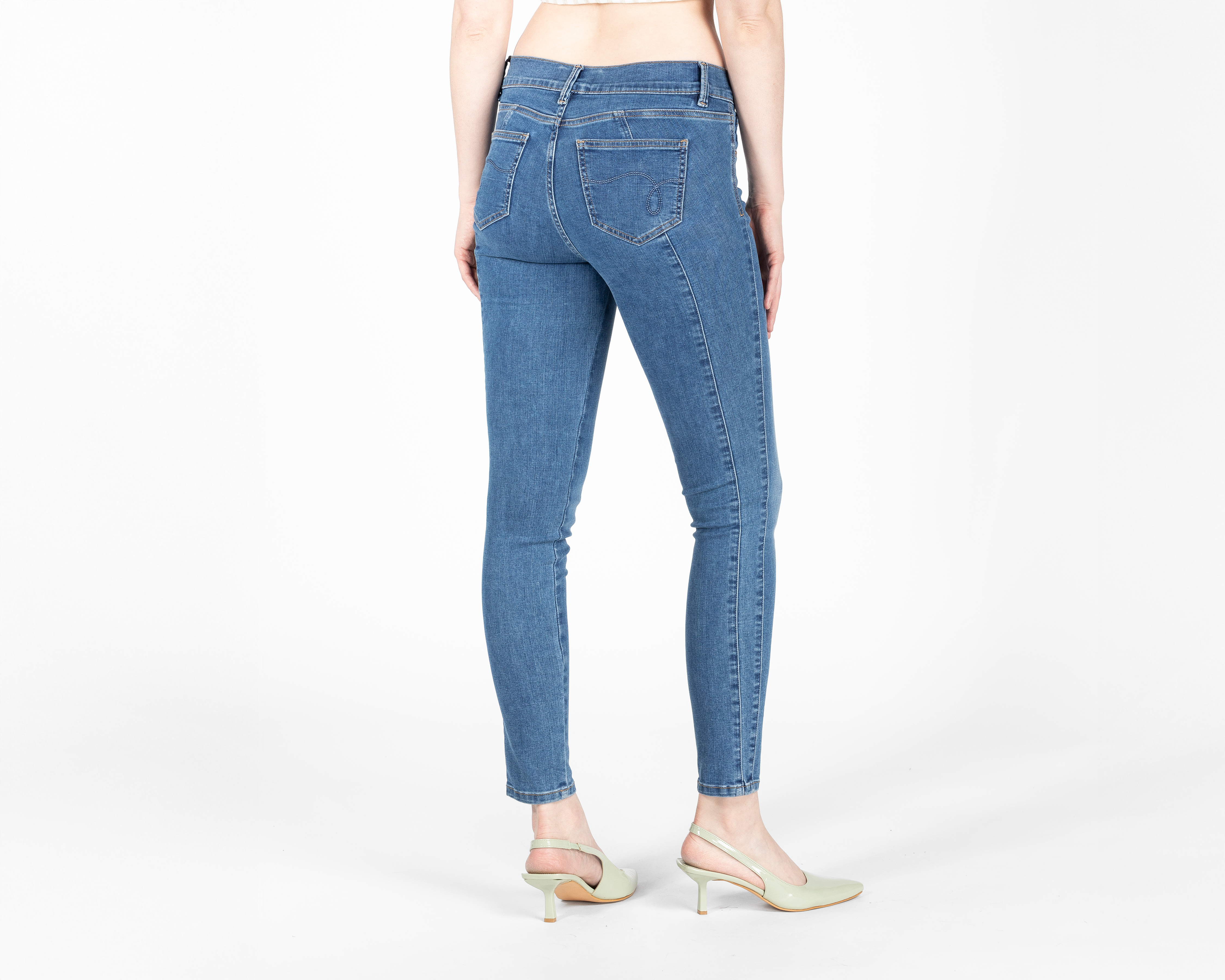 Foto 4 pulgar | Foto 3 | Jeans Skinny Oh Pomp para Mujer