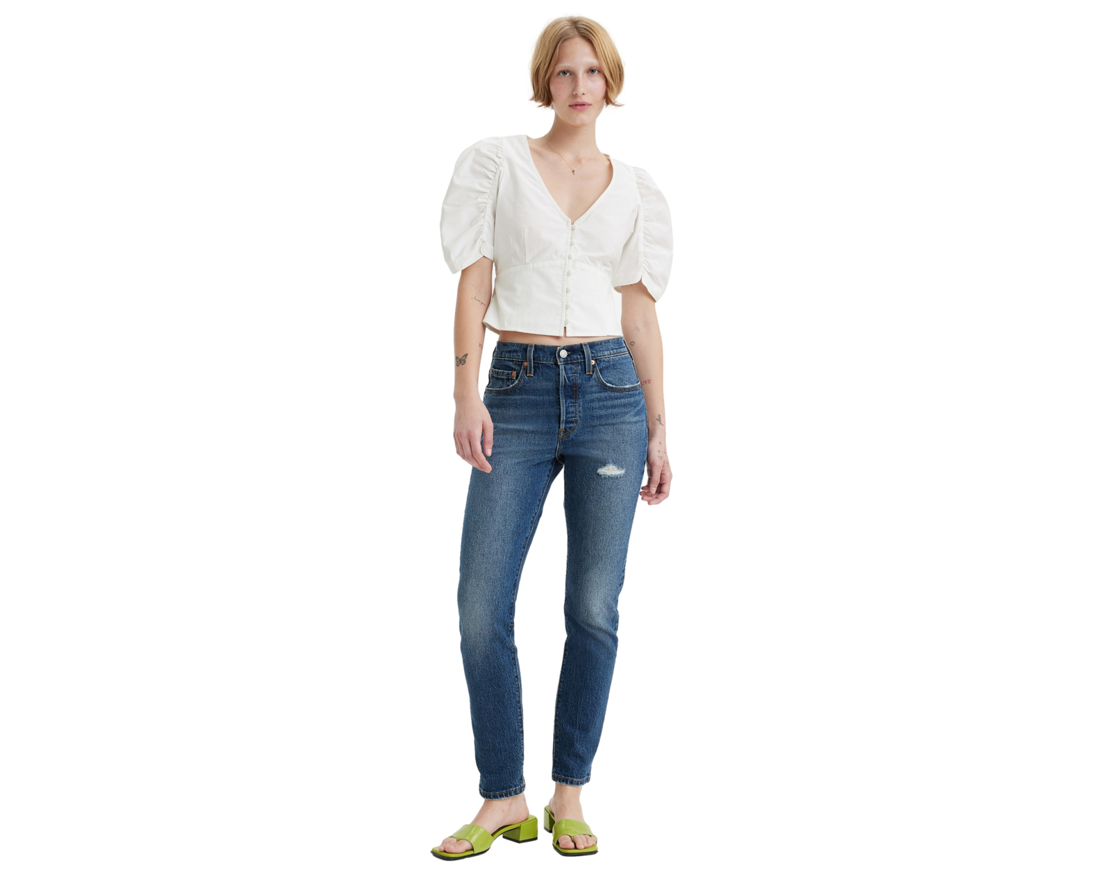Foto 5 pulgar | Foto 4 | Jeans Skinny Levi's 501 para Mujer