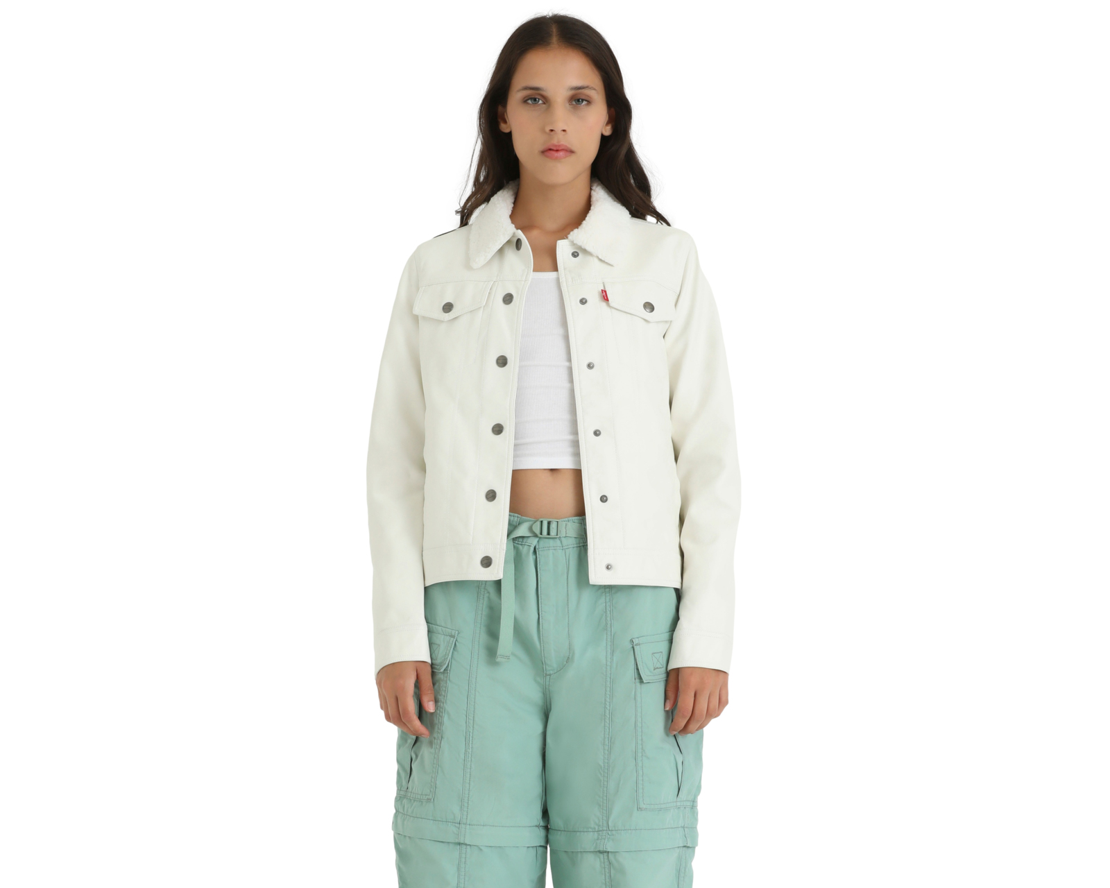 Foto 2 pulgar | Foto 1 | Chamarra Levi's Trucker con Sherpa