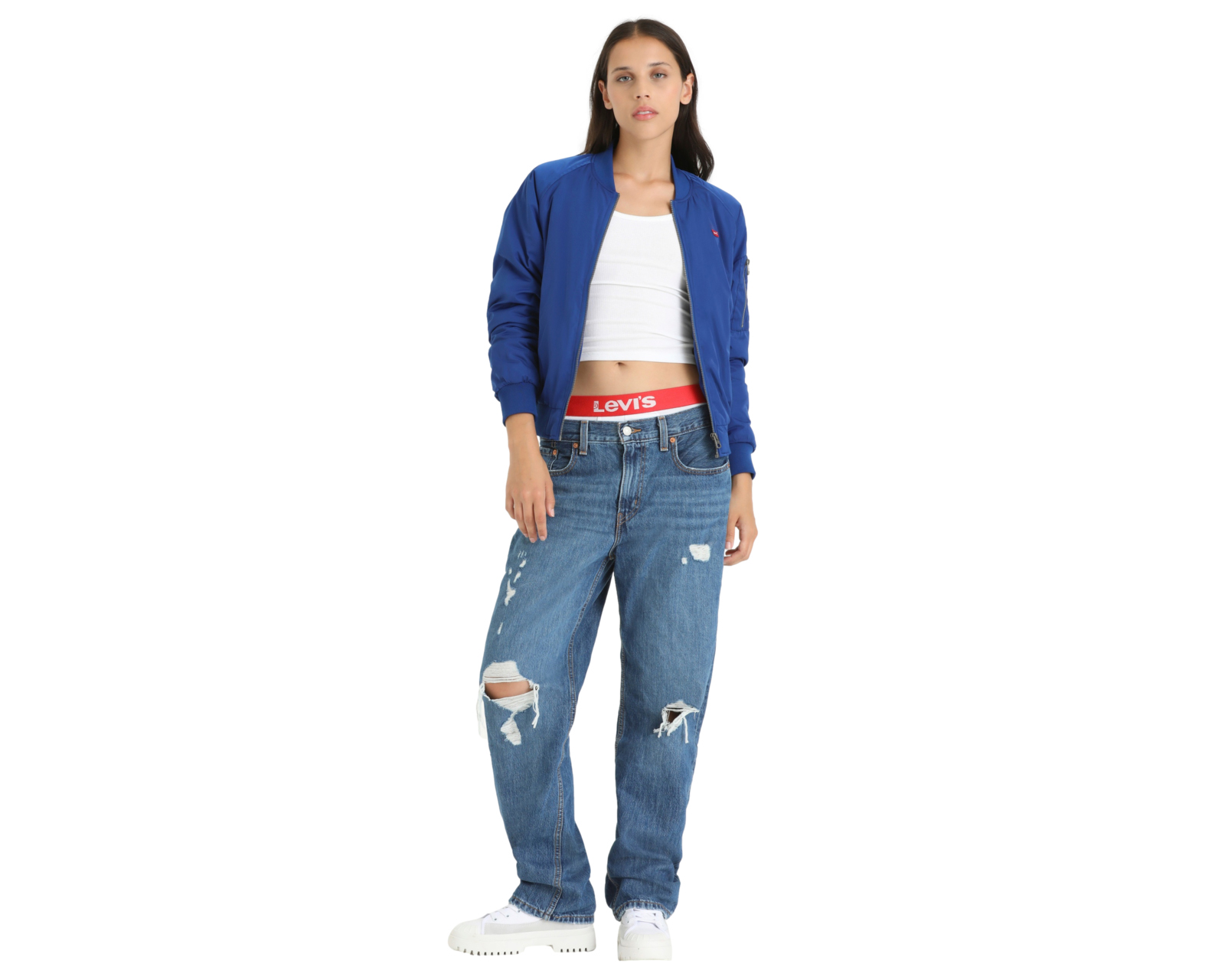 Foto 4 | Foto 4 | Chamarra Levi's Azul con Cierre