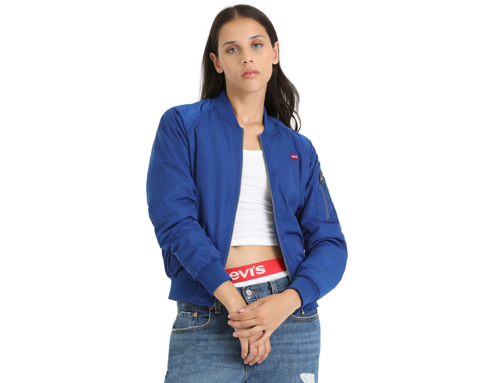 Foto 5 | Foto 5 | Chamarra Levi's Azul con Cierre