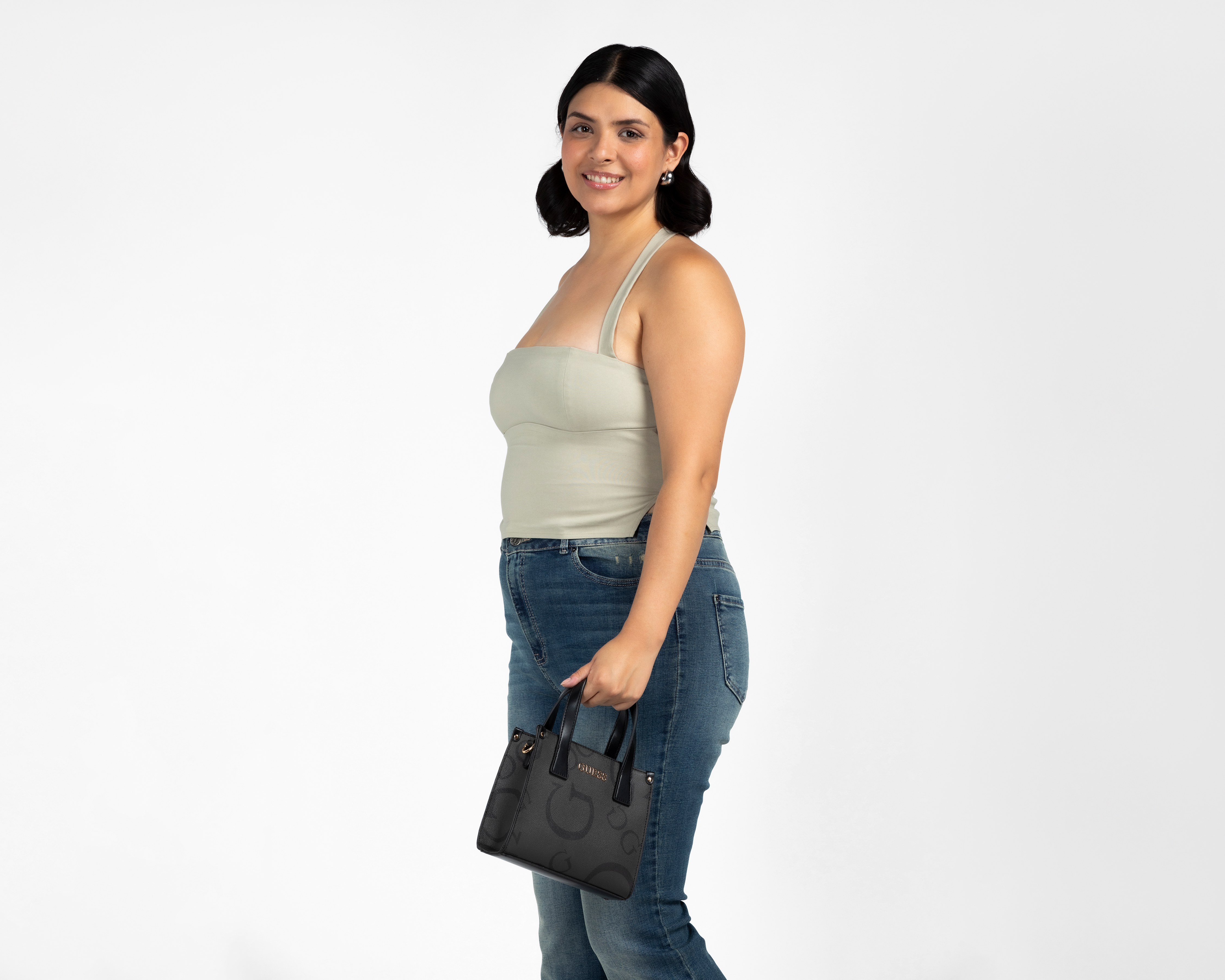 Foto 7 pulgar | Foto 6 | Bolsa Cruzada Guess Manon Mini Tote