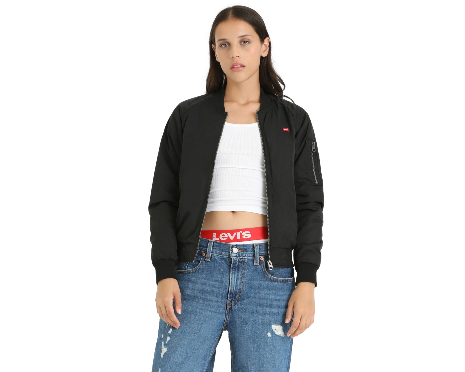 Chamarra Levi's Negra con Cierre