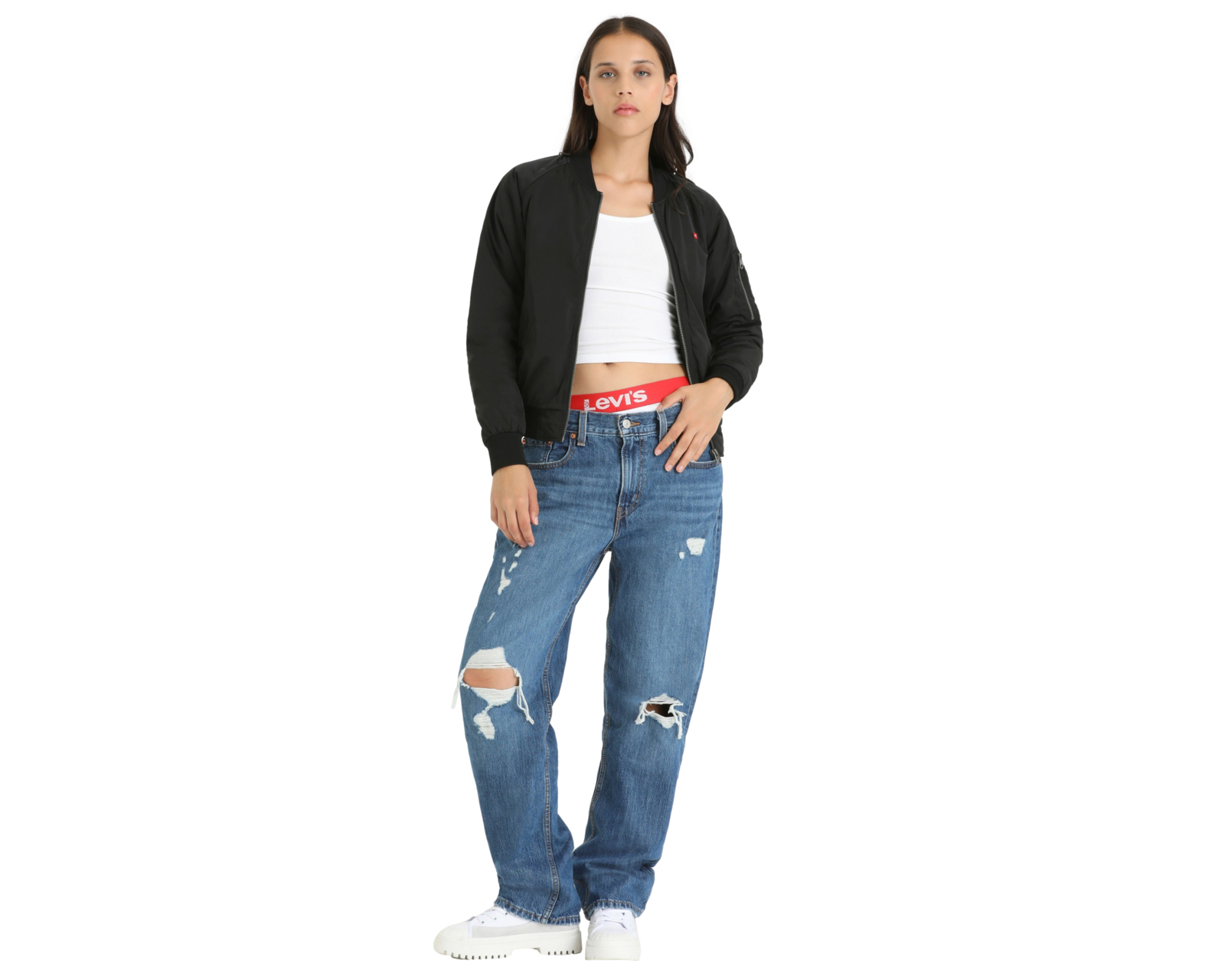 Foto 4 | Foto 4 | Chamarra Levi's Negra con Cierre