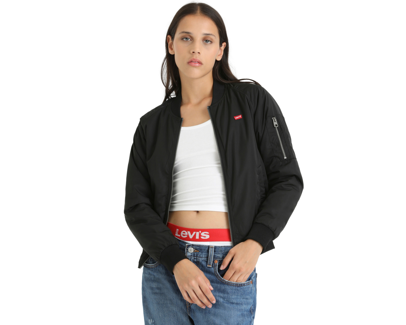 Foto 6 pulgar | Foto 5 | Chamarra Levi's Negra con Cierre