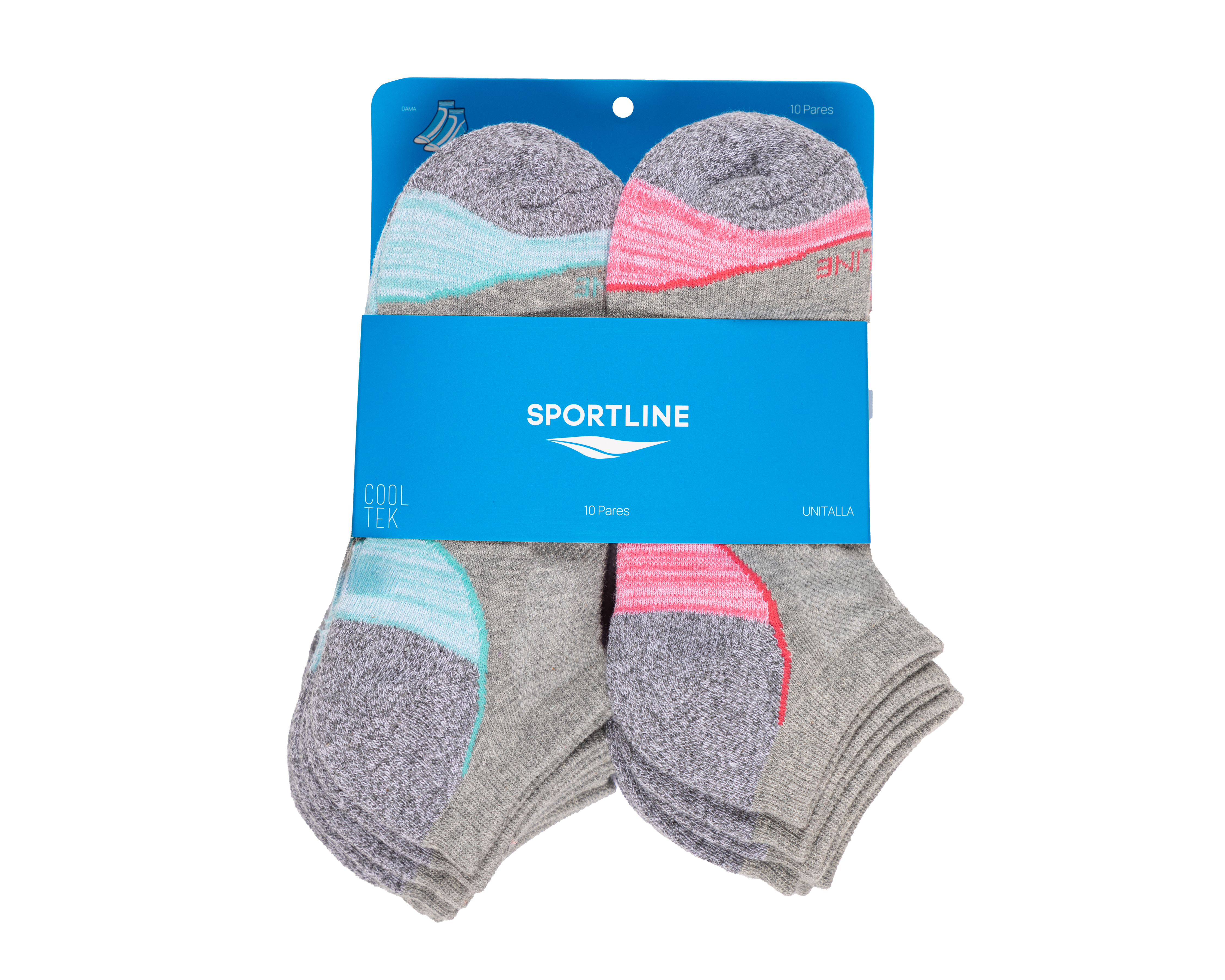 Foto 4 pulgar | Foto 3 | Calcetas Deportivas Sportline para Mujer 10 Pares