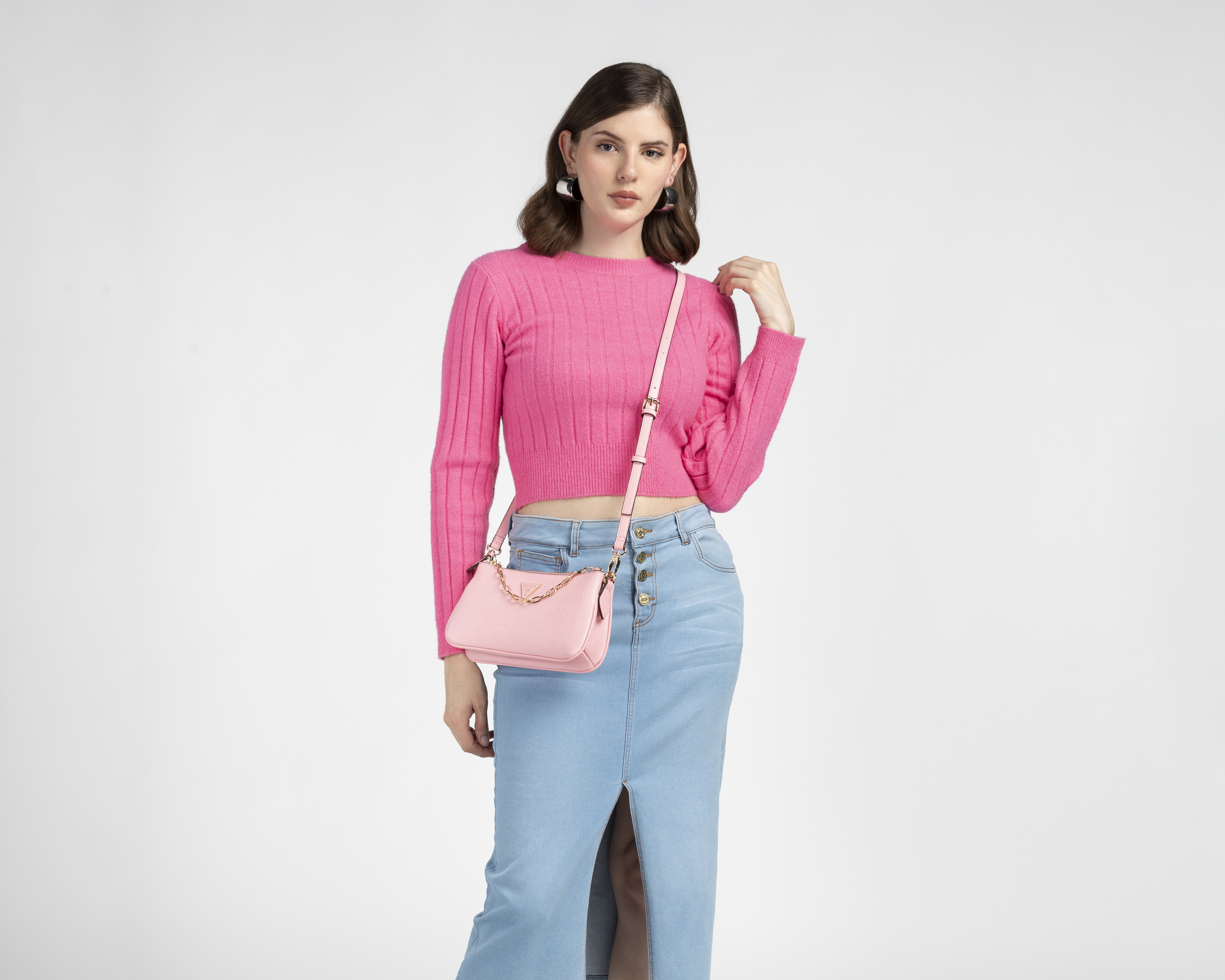 Foto 7 pulgar | Foto 6 | Bolsa Cruzada Guess Tyrah Mini