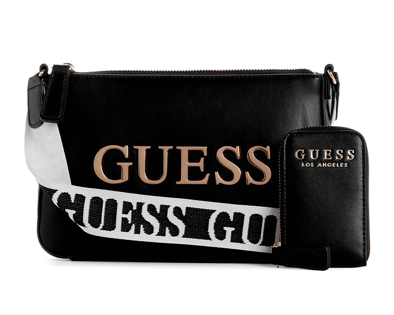 Foto 2 pulgar | Foto 1 | Bolsa Cruzada Guess Caracara Top Zip con Monedero