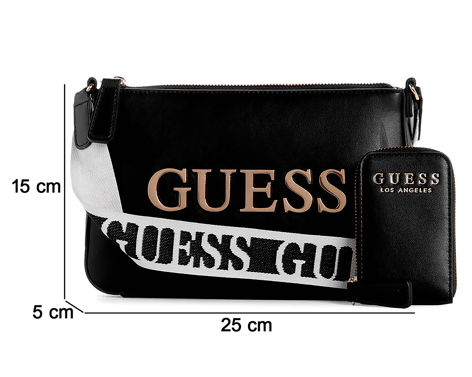 Foto 5 pulgar | Foto 4 | Bolsa Cruzada Guess Caracara Top Zip con Monedero