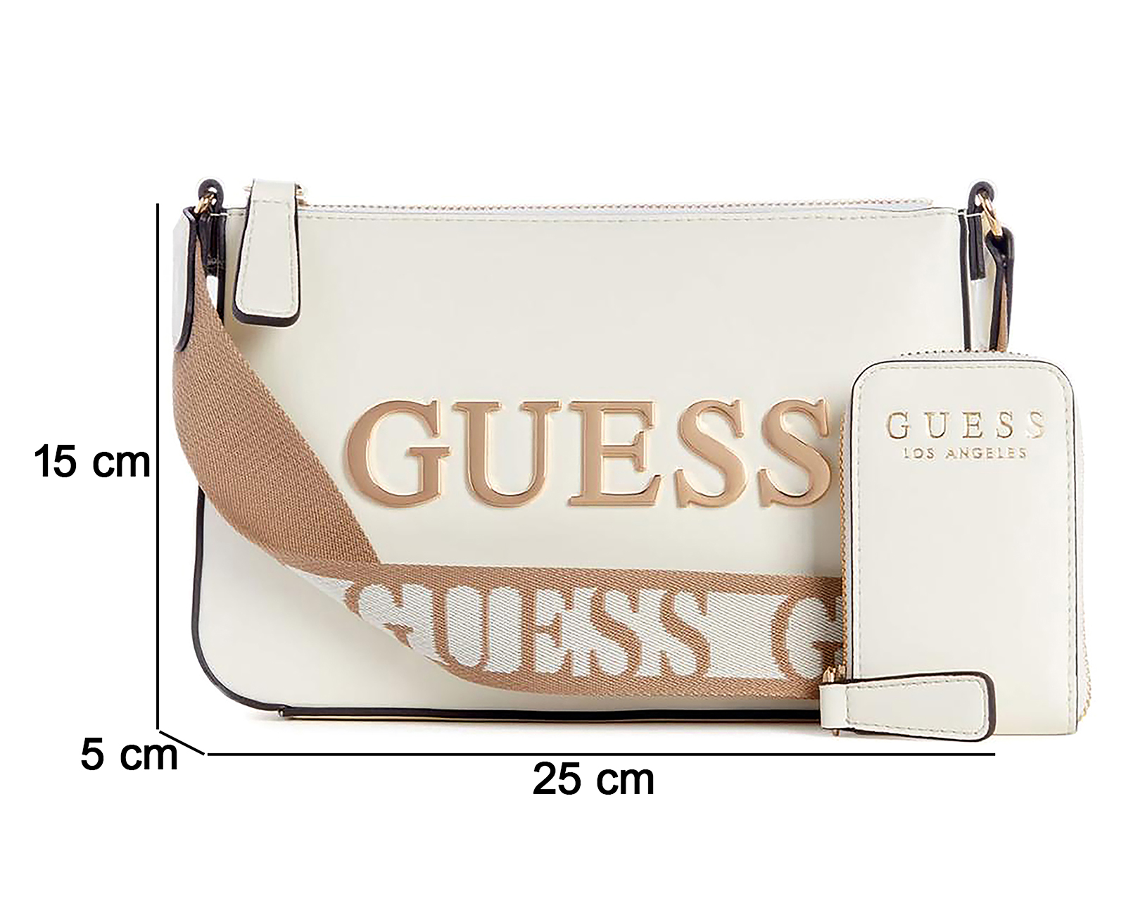 Foto 5 pulgar | Foto 4 | Bolsa Cruzada Guess Caracara Top Zip con Monedero